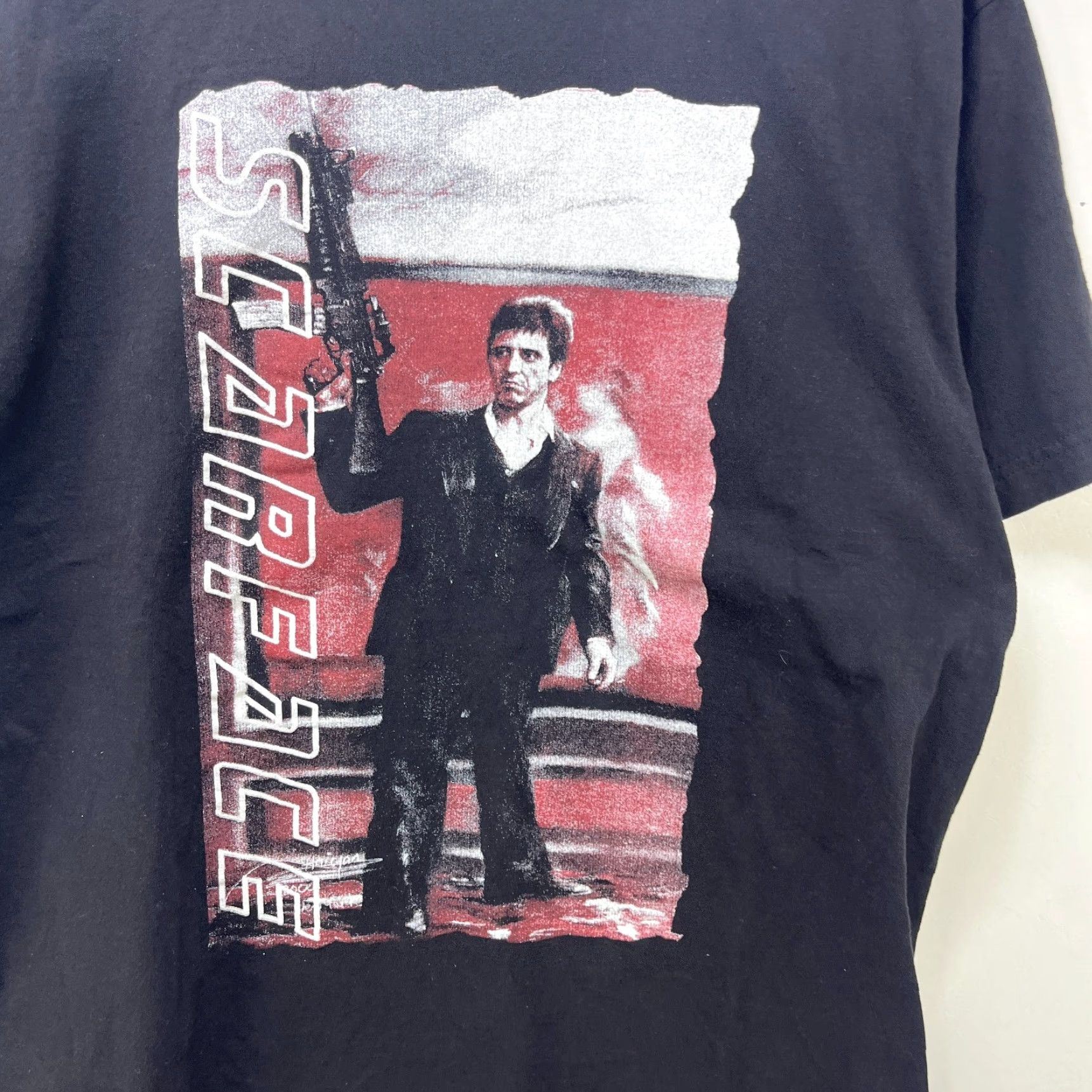 Vintage VINTAGE 90s Scarface Tony Montana T Shirt XL Size US XL / EU 56 / 4 - 2 Thumbnail