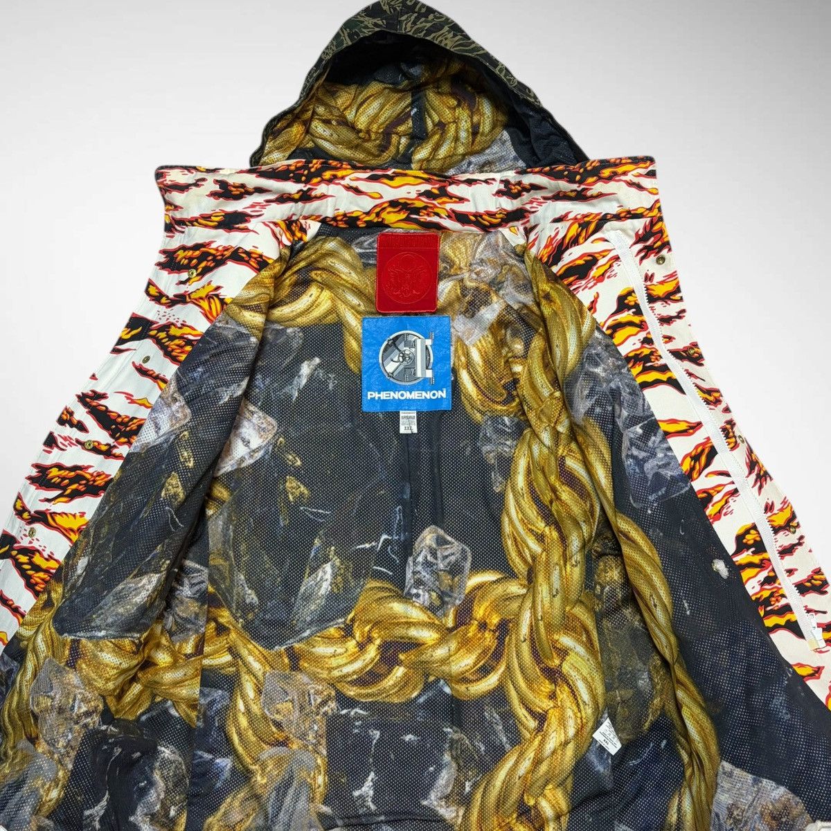 PHENOMENON Phenomenon 2007AW Flame Tiger Camo M-65 Field Jacket Size US XXL / EU 58 / 5 - 2 Thumbnail
