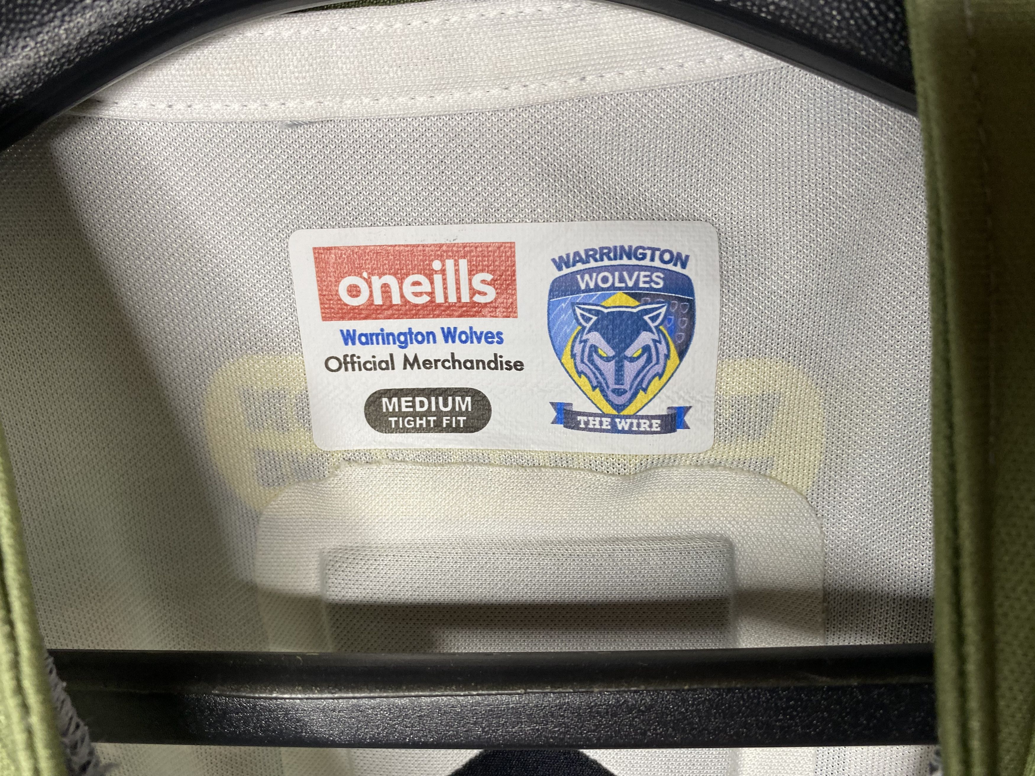 O'Neills WARRINGTON WOLVES 2019 RUGBY SHIRT JERSEY PLAYER ISSUE Size US M / EU 48-50 / 2 - 7 Thumbnail