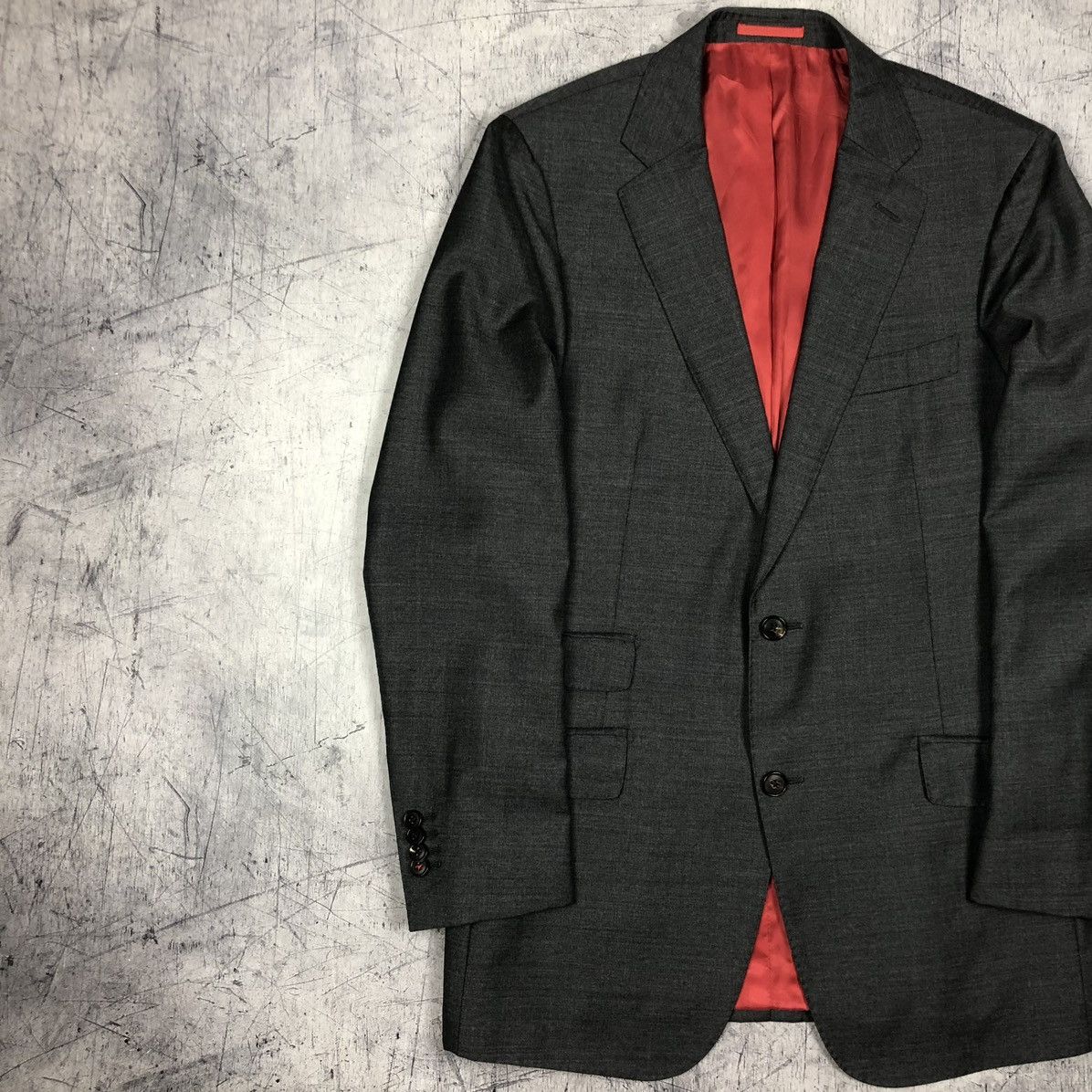 Designer Vintage Suitsupply Vitale Barberis Italy Wool Classic Blazer Size 42R - 8 Thumbnail