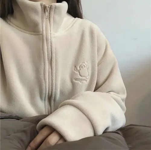 Women Korean Fashion Y2K Style Casual Sweatshirts Thick
