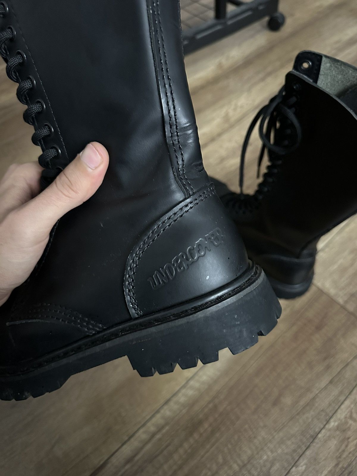 Undercover Undercover Vintage Leather Boots Shoes High Top Size US 7 / EU 40 - 14 Thumbnail