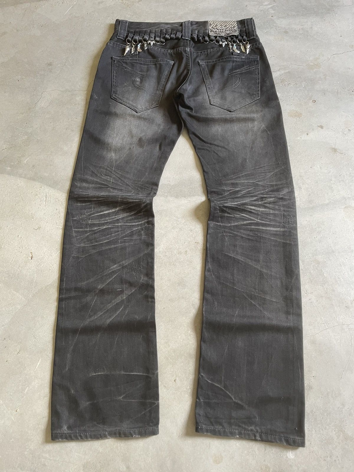 5351 POUR LES HOMMES × Obelisk × semanticdesign Semantic design Pierced & Charms Gothic Claw Mark Jeans Size US 30 / EU 46 - 2 Thumbnail