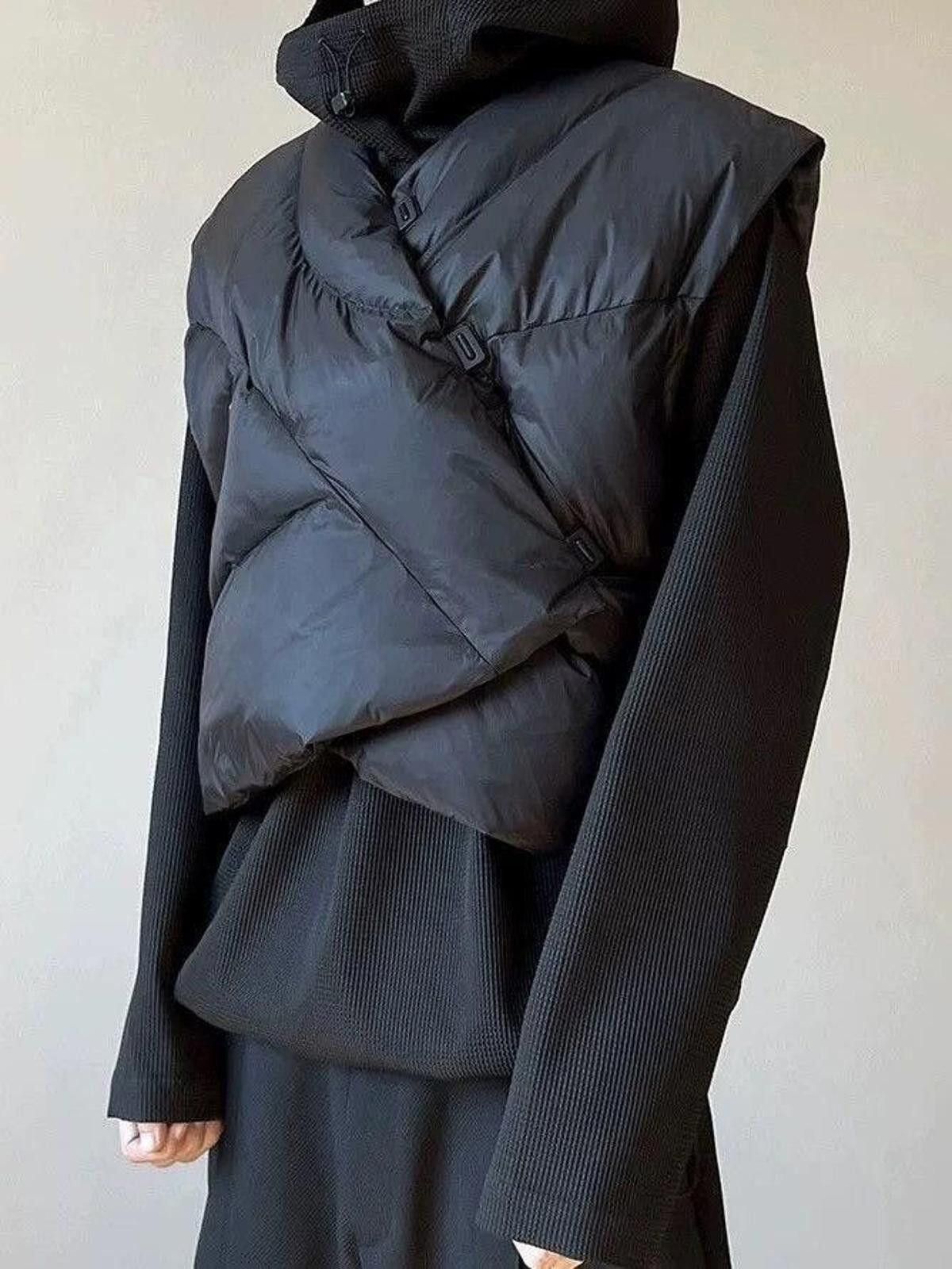 Other Quilted Baggy Black Vest Size US L / EU 52-54 / 3 - 2 Thumbnail