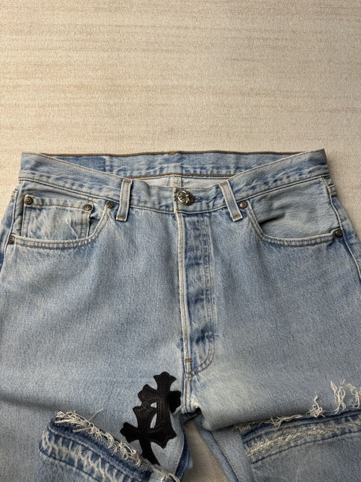Chrome Hearts × Gallery Dept. OG chrome hearts 5001 jean 31 Size US 31 - 4 Thumbnail