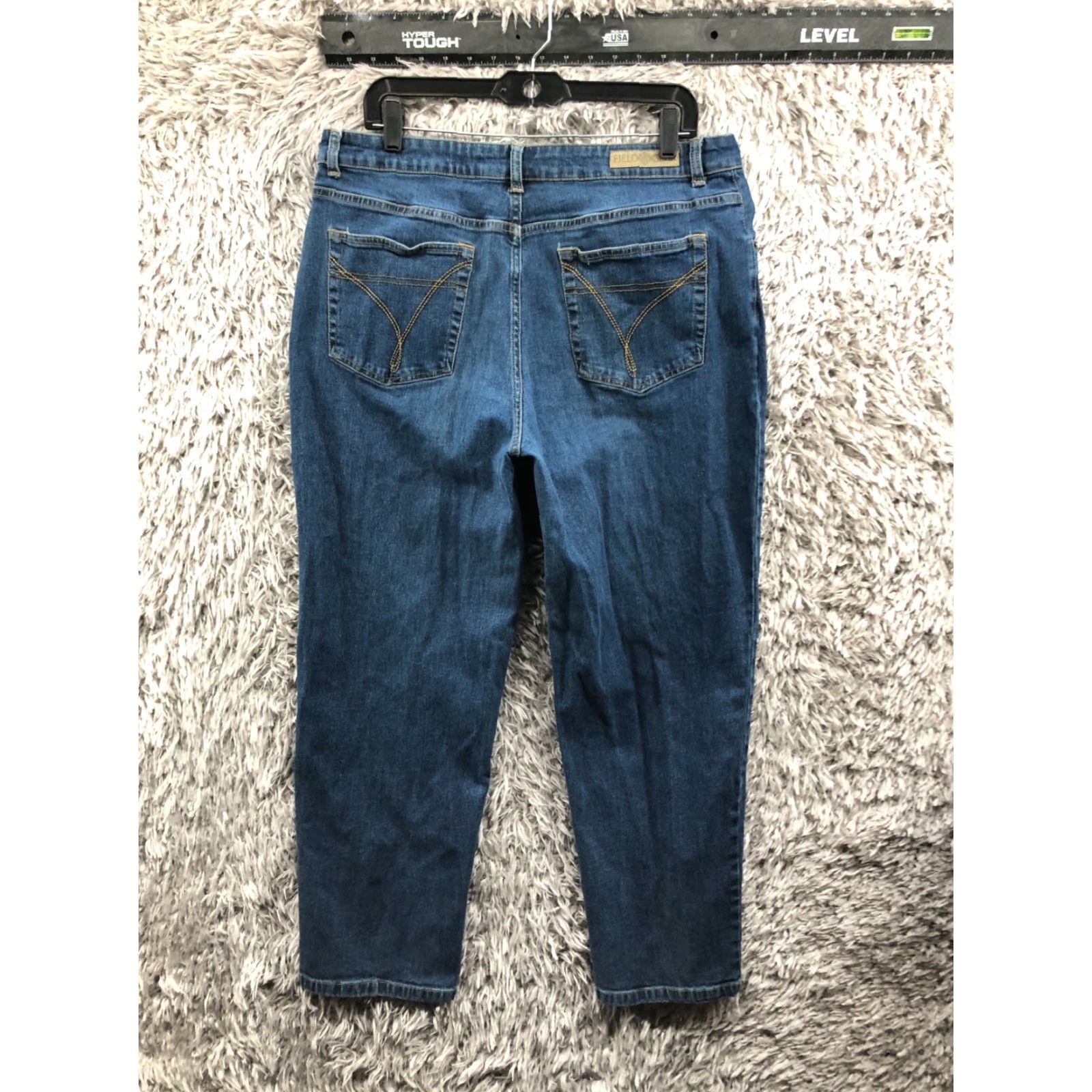 Vintage Field Gear Jeans Short Womens Size 16 High Rise Medium Wash Blue Tapered Size 38" / US 16 / IT 52 - 7 Thumbnail