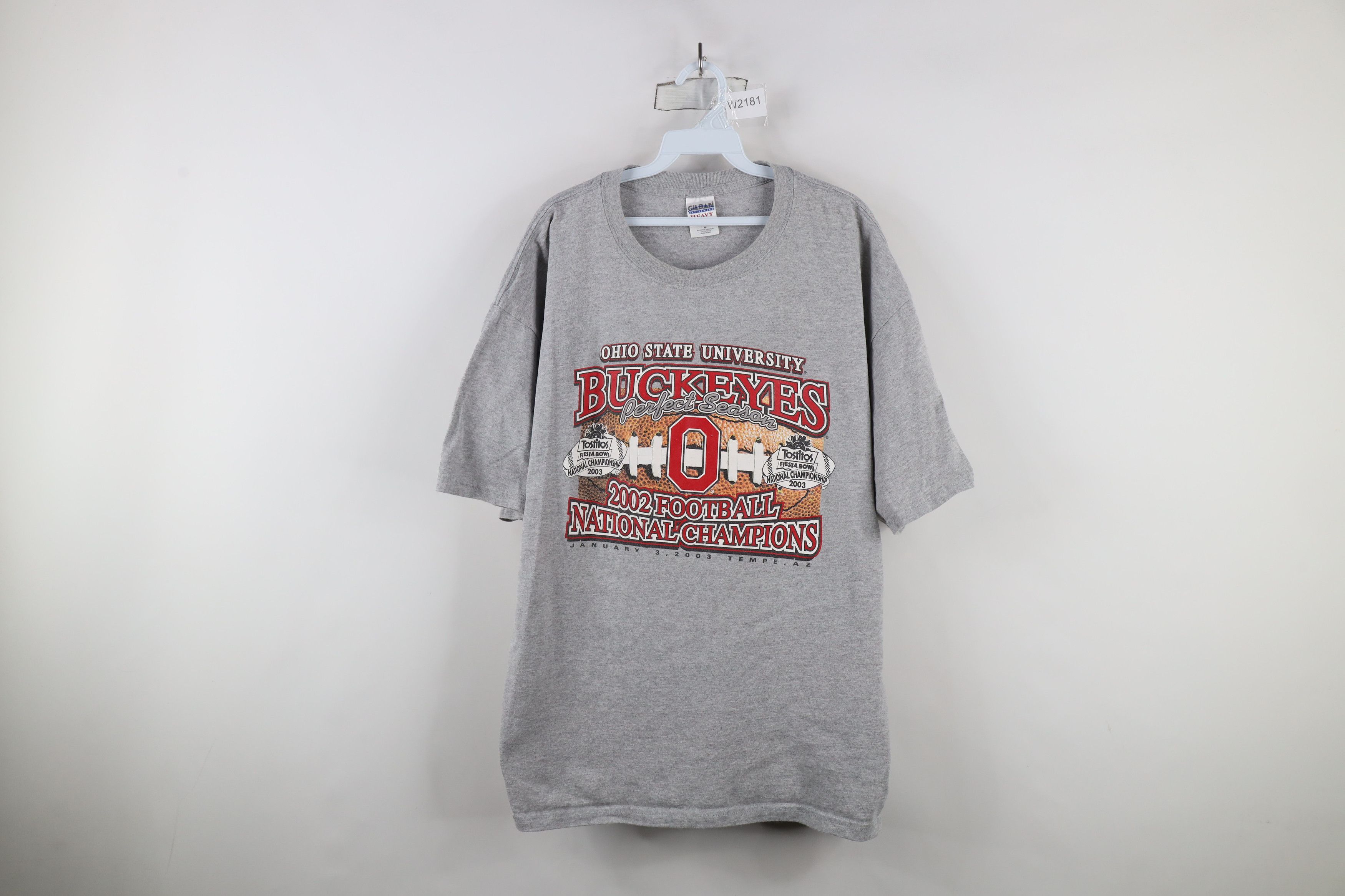 Vintage Vintage Champs Ohio State University Football T-Shirt Gray Size US XL / EU 56 / 4 - 1 Thumbnail
