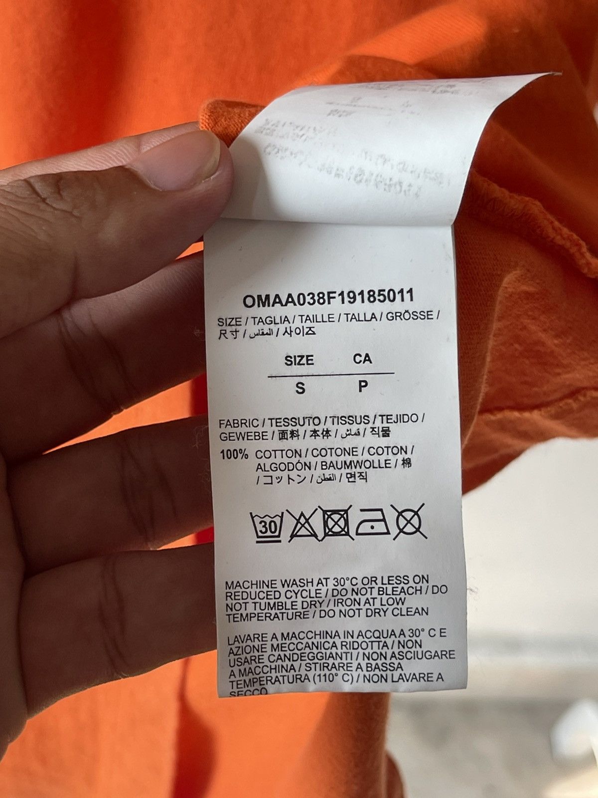 Off-White F/W2020 Off White Orange Tee A1 Size US XL / EU 56 / 4 - 12 Thumbnail