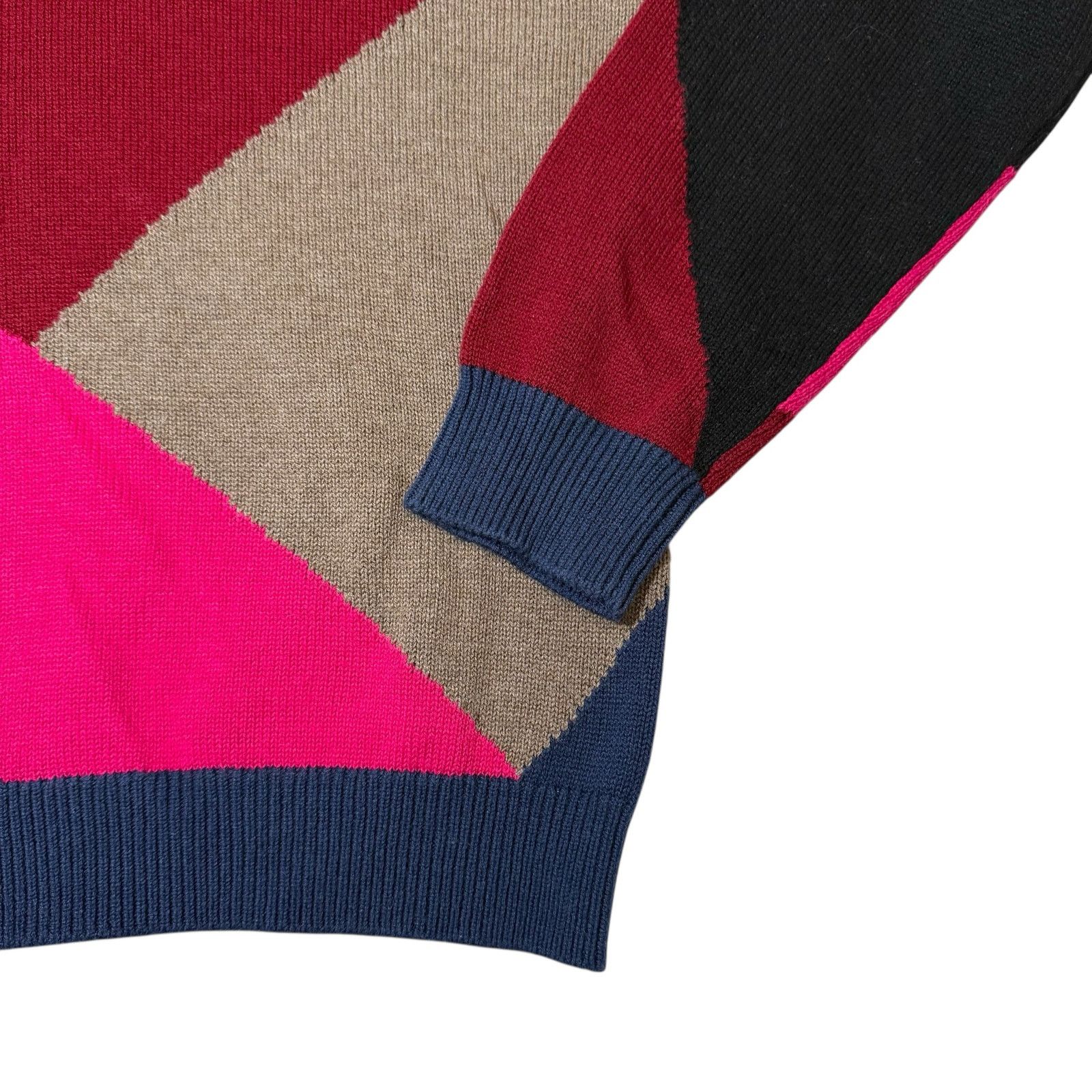 NAADAM Naadam Color Blocked Polo Sweater Collared Multicolor Medium Size M / US 6-8 / IT 42-44 - 7 Thumbnail