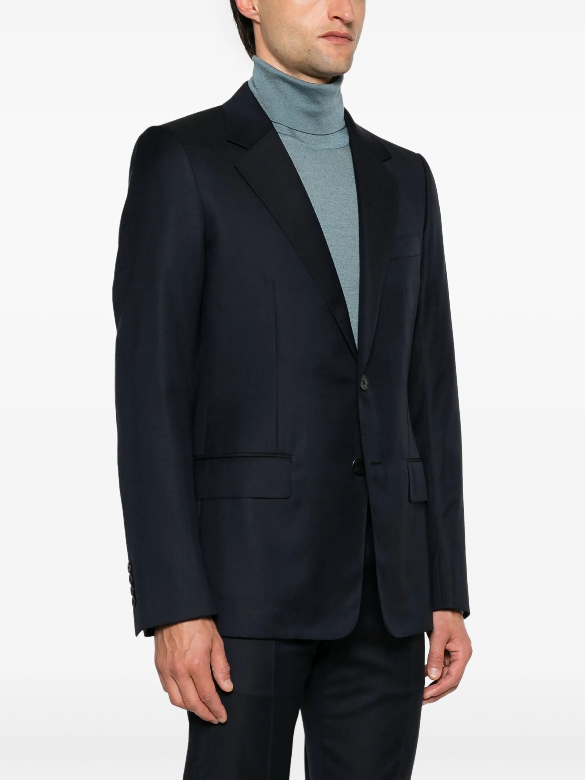 Lanvin o1y0125 Blazer in Midnight Blue Size US M / EU 48-50 / 2 - 3 Thumbnail