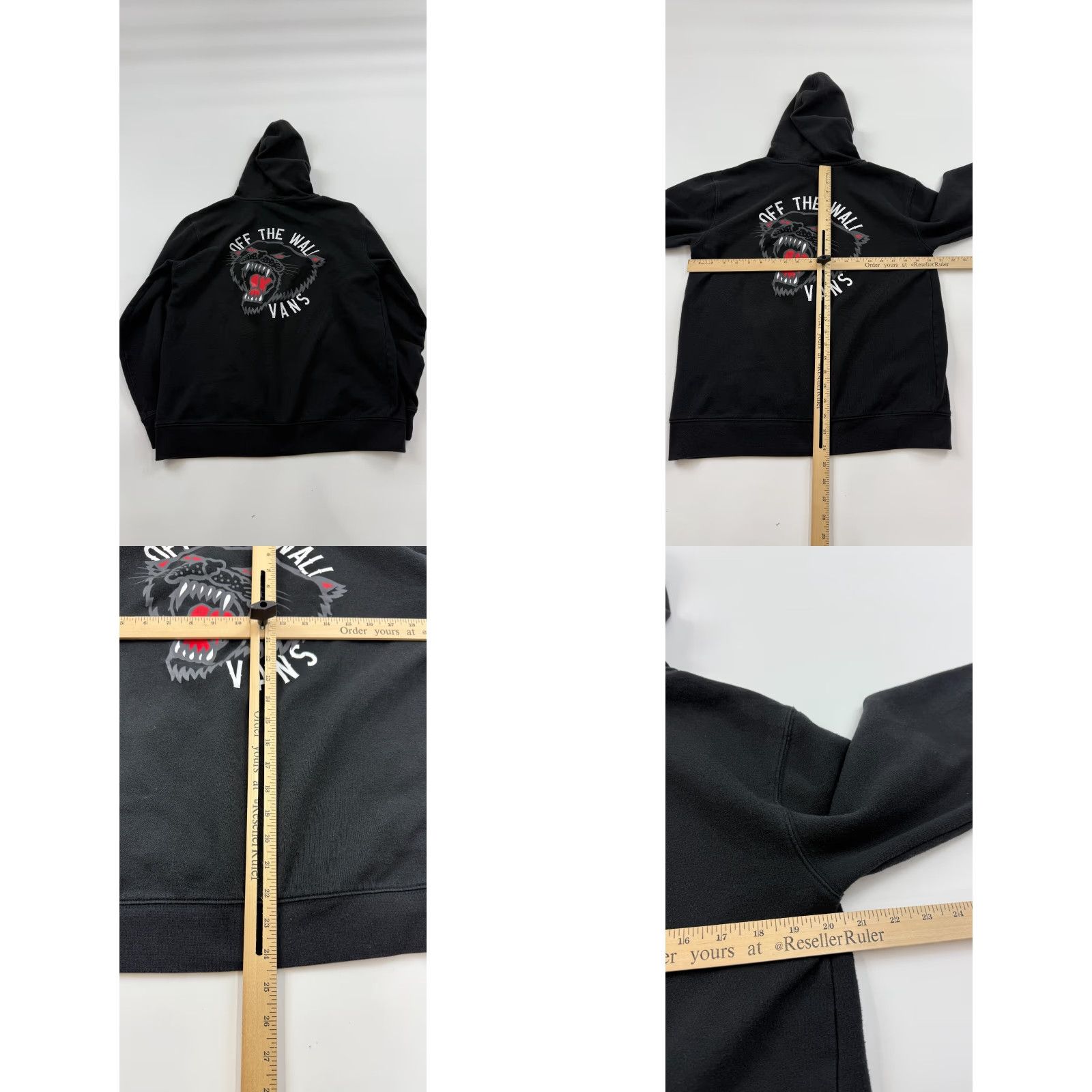 Vans VANS Hoodie Mens Medium Black Graphic Pullover Off The Wall Outdoor Size US M / EU 48-50 / 2 - 8 Thumbnail