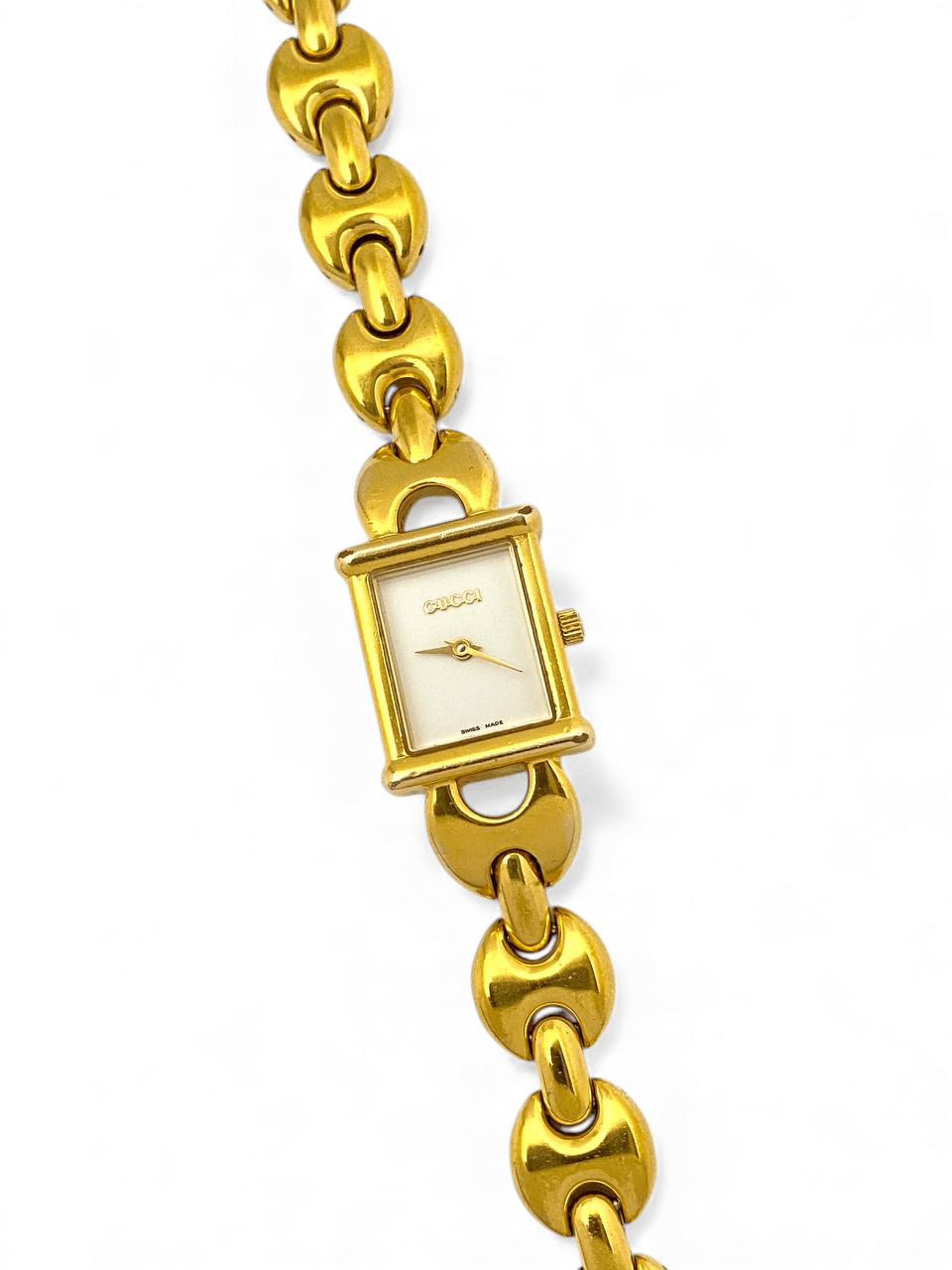 Gucci Gucci GG Horsebit Chain Gold Plated Tank Watch Vintage Size ONE SIZE - 4 Thumbnail