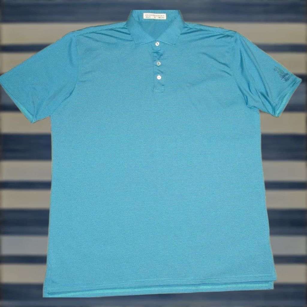 Vintage HOLDERNESS & BOURNE Blue Polo Shirt Barrington Bear Golf Club XL Mens Polo Shirt XL Blue Barrington Bear Golf Club Size US XL / EU 56 / 4 - 1 Thumbnail