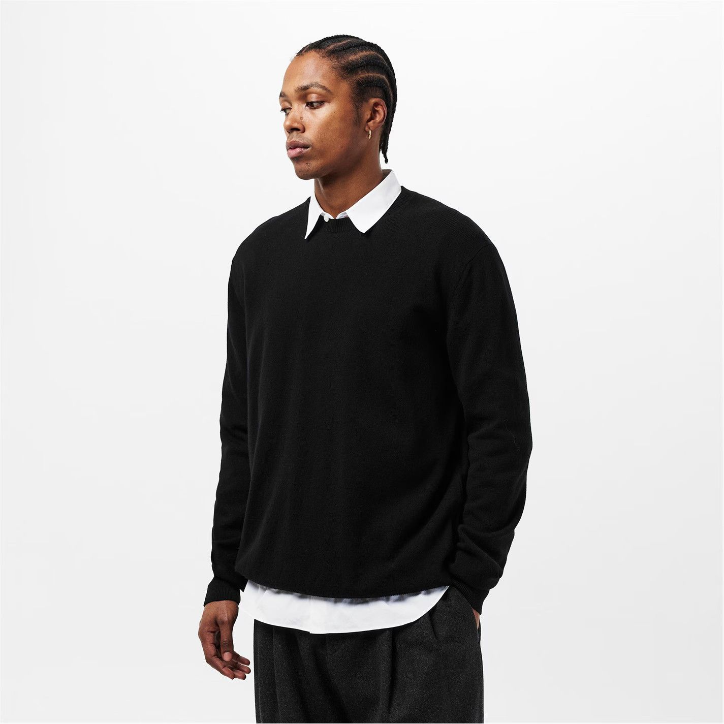 Comme des Garcons SHIRT o1g2r1mq0426 Wool Jumper in Black Size US S / EU 44-46 / 1 - 2 Thumbnail