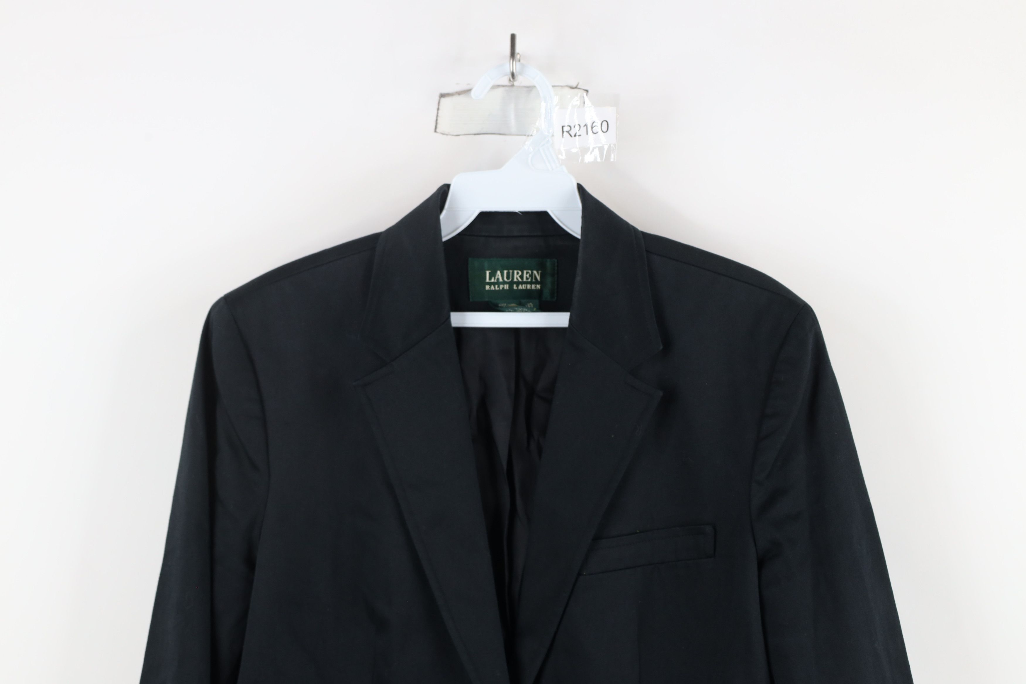 Ralph Lauren × Vintage Vintage Ralph Lauren 2 Button Blazer Suit Coat Jacket Black Size L / US 10 / IT 46 - 2 Thumbnail