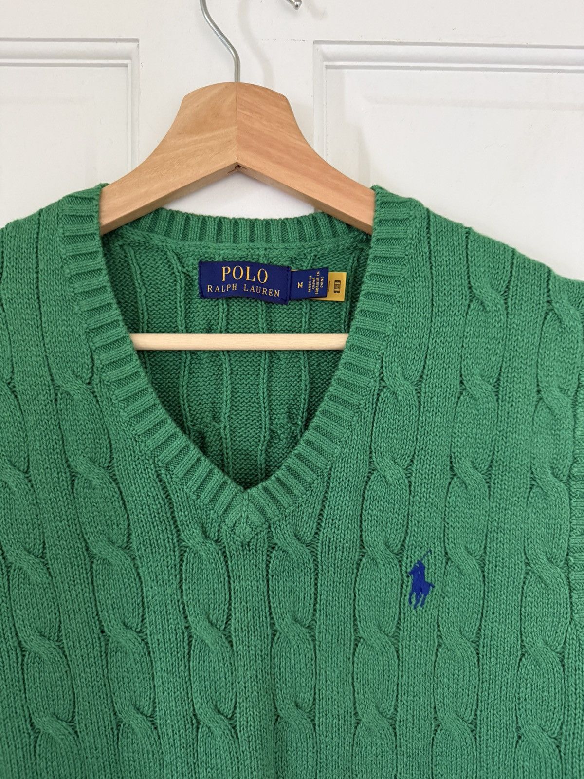 Polo Ralph Lauren Polo Ralph Lauren Cable Knit Vest Size US M / EU 48-50 / 2 - 2 Thumbnail