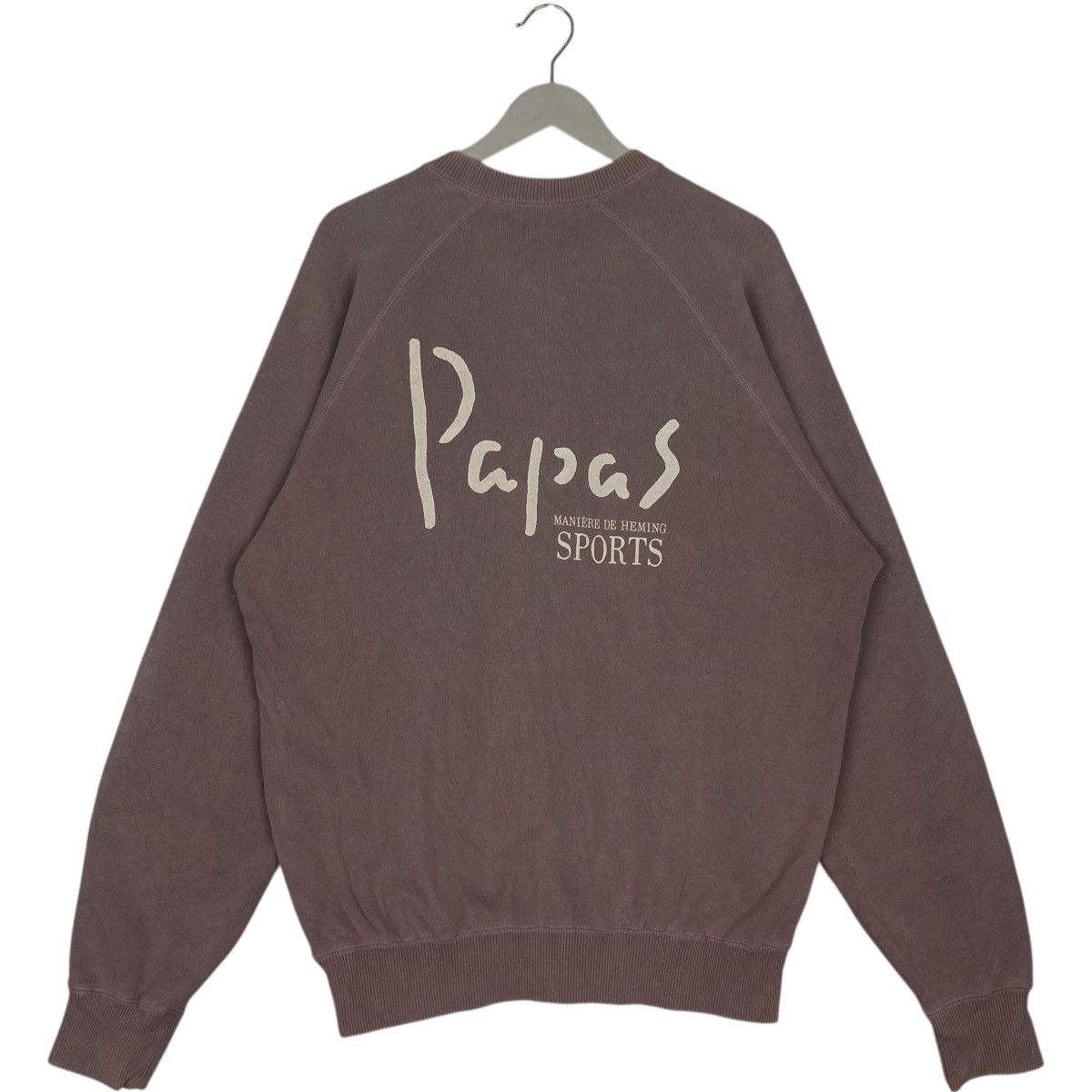 Other Vintage 90s Papas Crewneck Sweatshirt Purple Size L Size US L / EU 52-54 / 3 - 5 Thumbnail