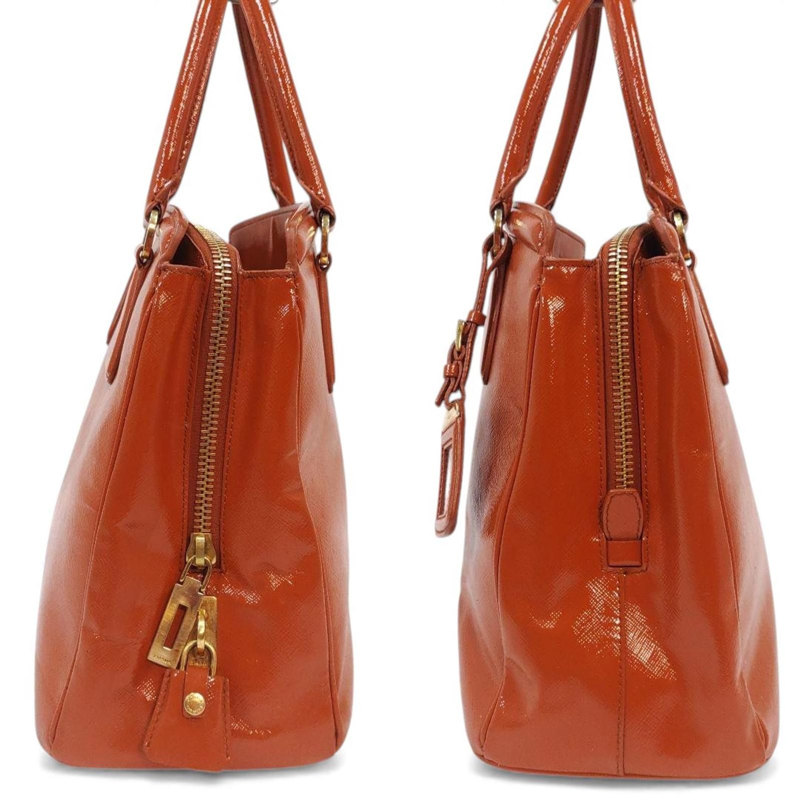 Prada Prada - Orange Leather Handbag Size ONE SIZE - 4 Thumbnail