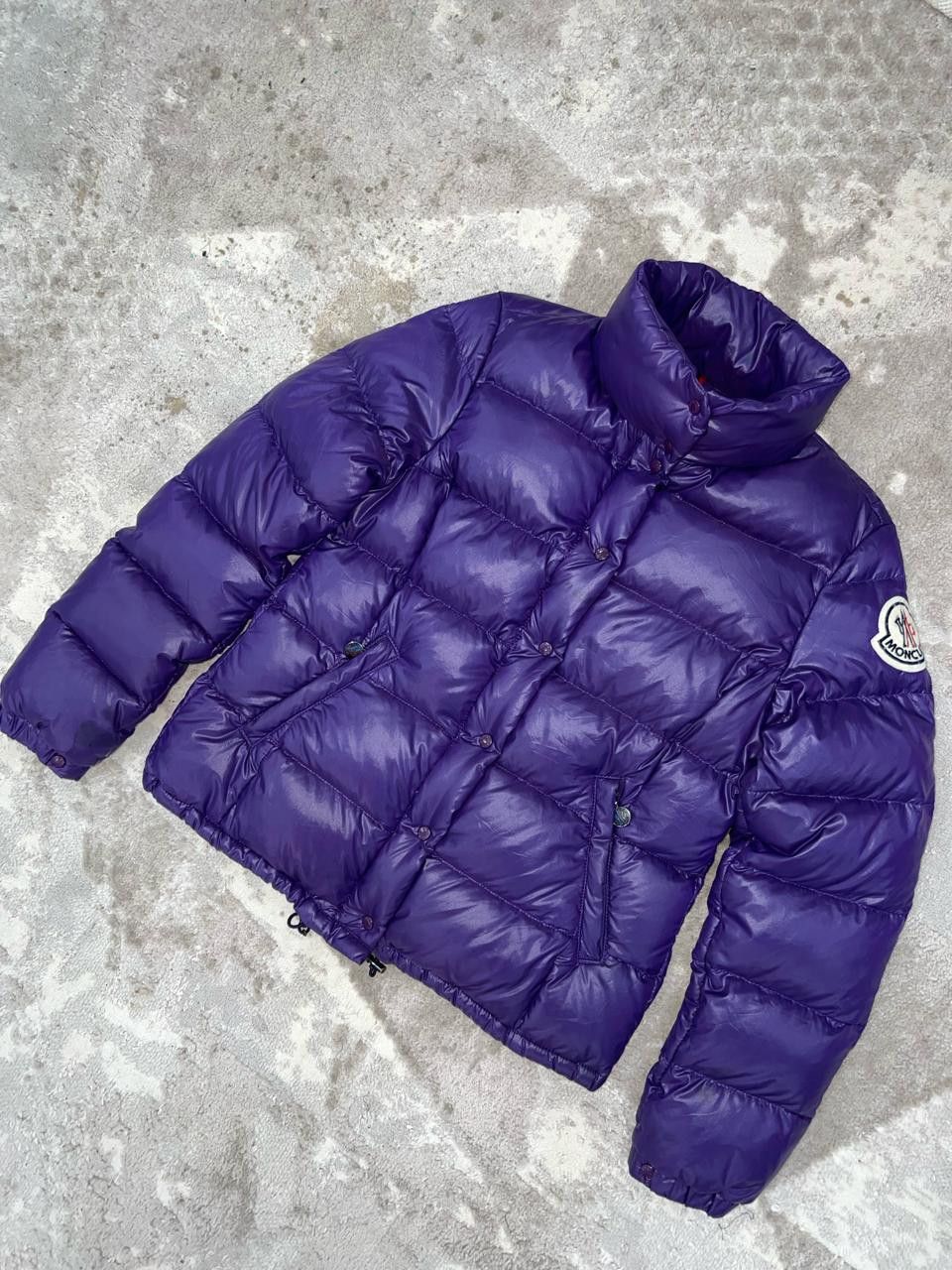 Moncler × Vintage Moncler purple womrns puffer jacket Size L / US 10 / IT 46 - 2 Thumbnail