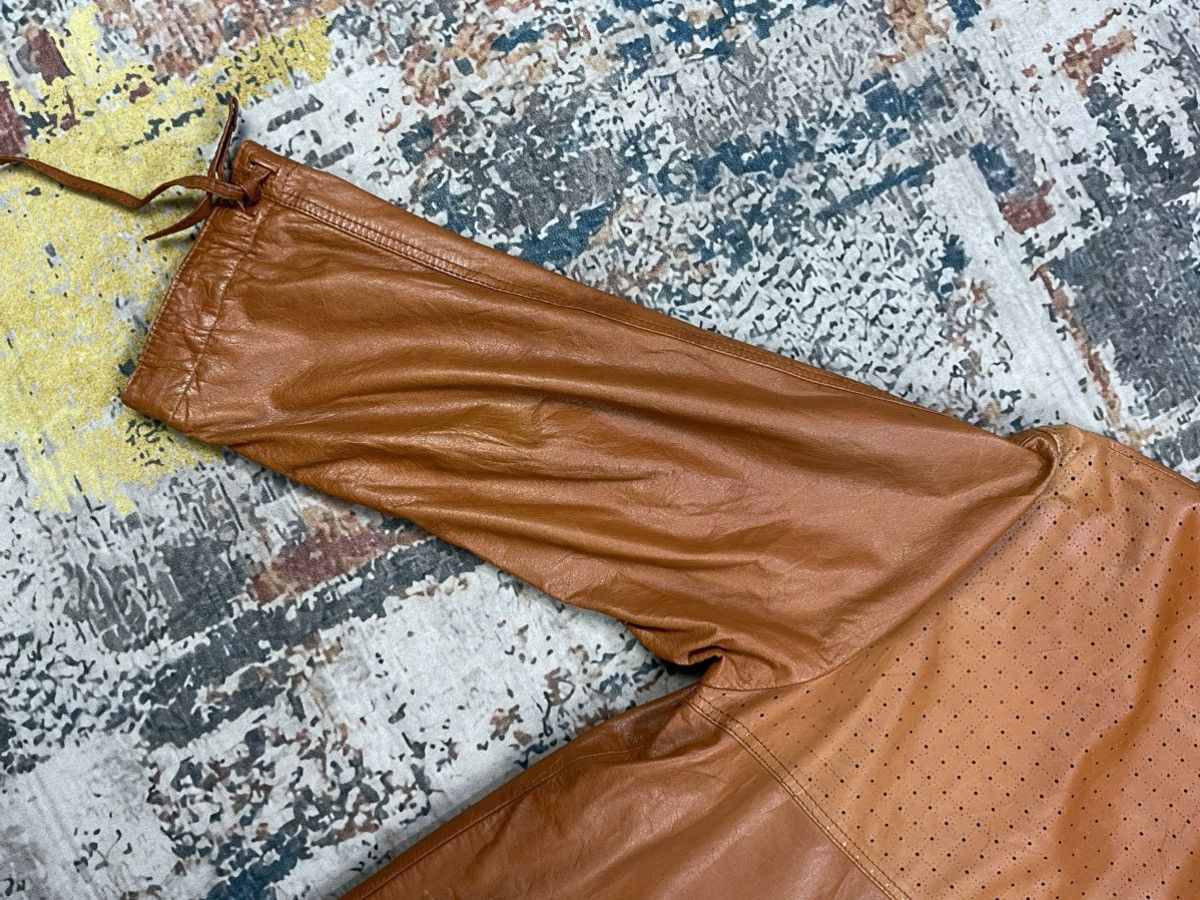 Genuine Leather Vtg Soft Cowhide Hooded Mantel Jackets Size US L / EU 52-54 / 3 - 6 Thumbnail