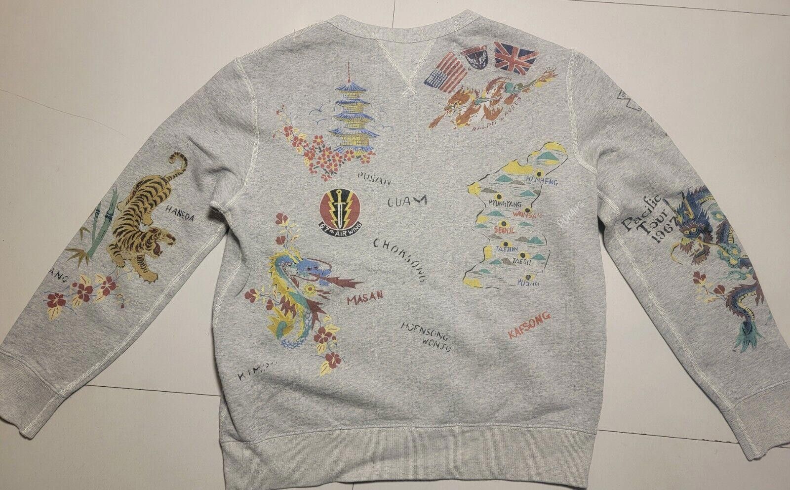 Polo Ralph Lauren Rare Polo Ralph Lauren Printed Sweatshirt MULTIMEDIA MEDIUM Size US 32 / EU 48 - 2 Thumbnail