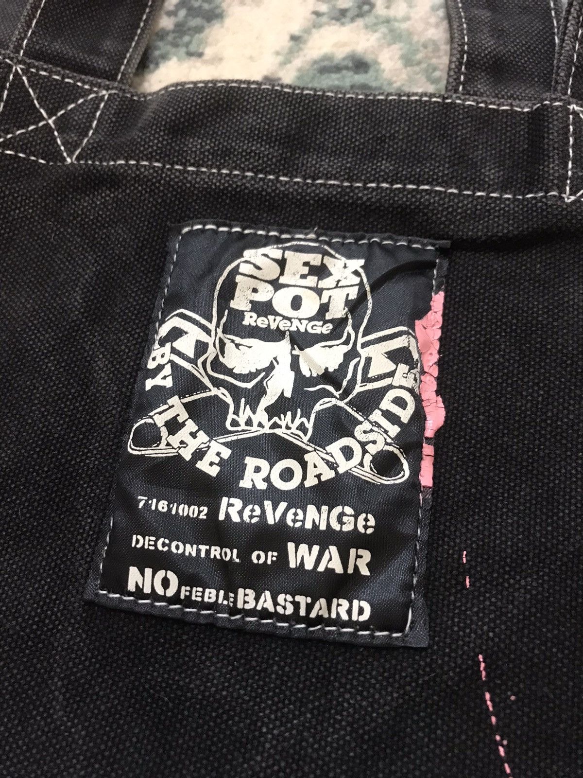 Japanese Brand Sex Pot Revenge Punk Denim Tote Bag Size ONE SIZE - 7 Thumbnail