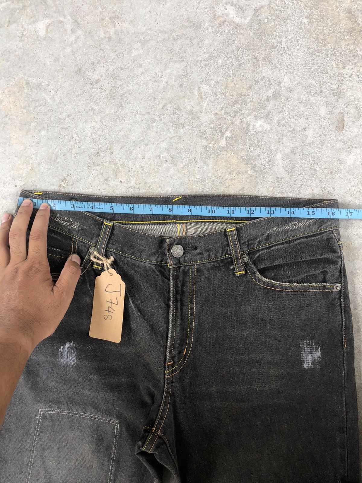 PPFM Japanese PPFM Distressed Jeans Patchwork Size US 32 / EU 48 - 18 Thumbnail