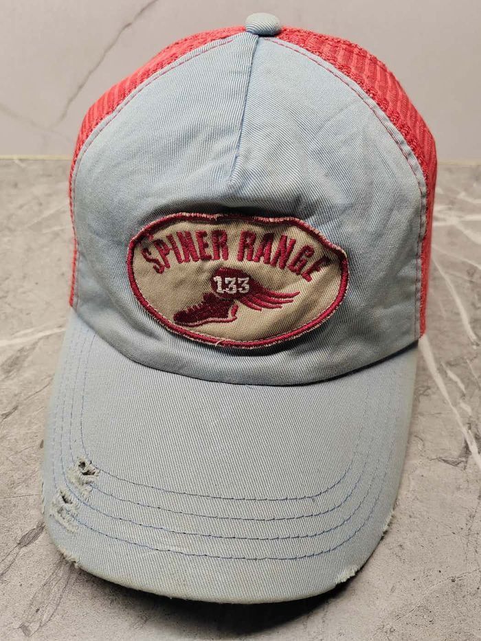 Japanese Brand Vintage Spiner Range Distressed Style Trucker Cap Hat Size ONE SIZE - 1 Thumbnail