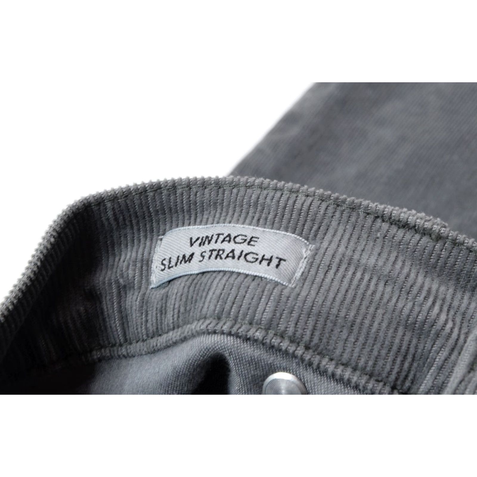 J.Crew J.Crew Slim Straight Corduroy Pants Womens 28 Gray High Rise Stretch Trousers Size 28" / US 6 / IT 42 - 5 Thumbnail
