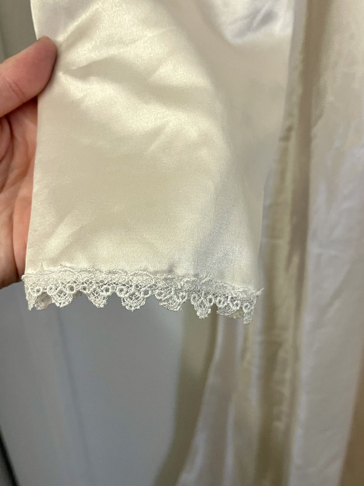Dior Vintage Satin Silk Lace Dior Nightgown Size L / US 10 / IT 46 - 4 Thumbnail