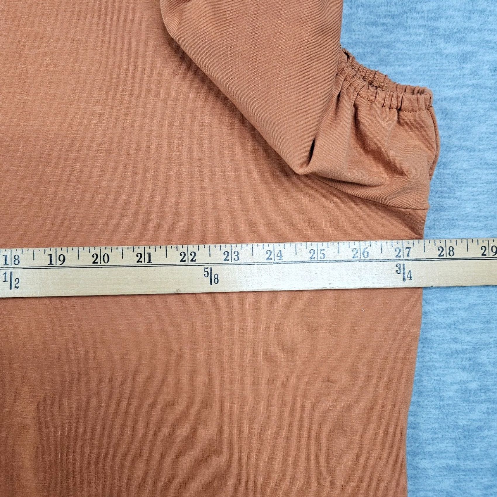 Vintage TEREA BY ANDREA PITTER Women’s Orange Puffy Sleeve Tie Front Top Sz 4X NEW Blouse Shirt Regular Short Sleeve Cotton Blend Elastane Size XXL / US 16-18 / IT 52-54 - 3 Thumbnail