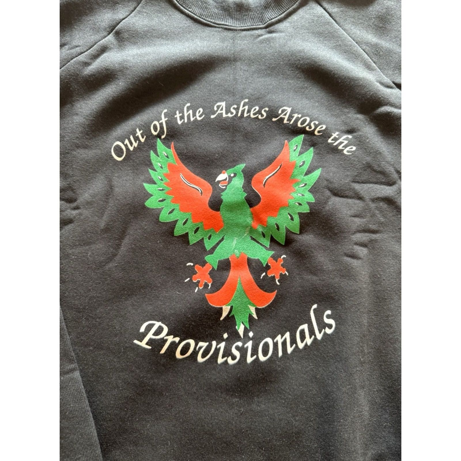 Fruit Of The Loom VINTAGE 80s Northern Aid Sweatshirt XL Troubles Noraid Sinn Fein History Black Fruit of the Loom Mens Size US XL / EU 56 / 4 - 2 Thumbnail