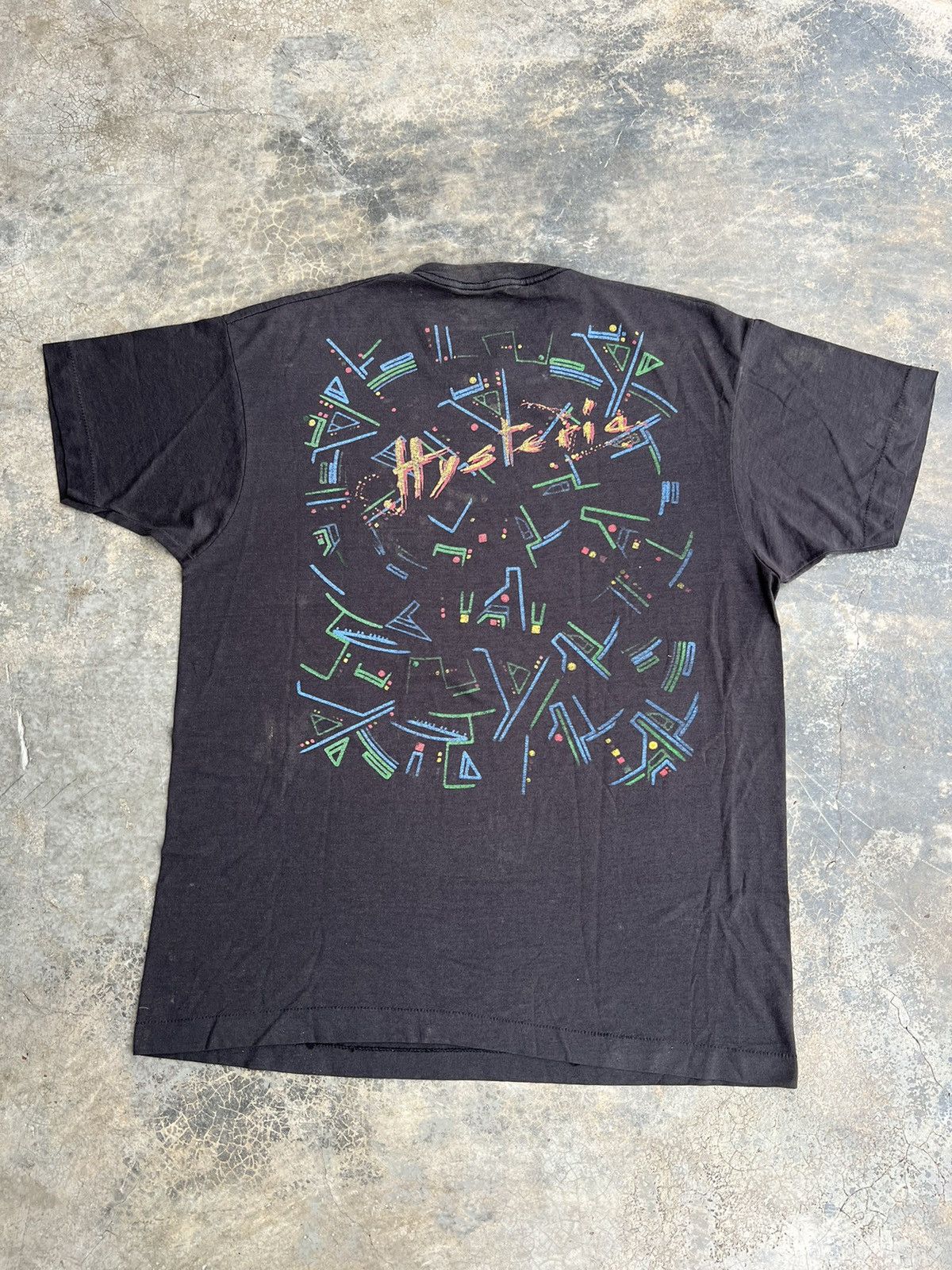 Band Tees (L) 1987 Vintage Def Leppard Hysteria Tour Band Tees Size US L / EU 52-54 / 3 - 3 Thumbnail