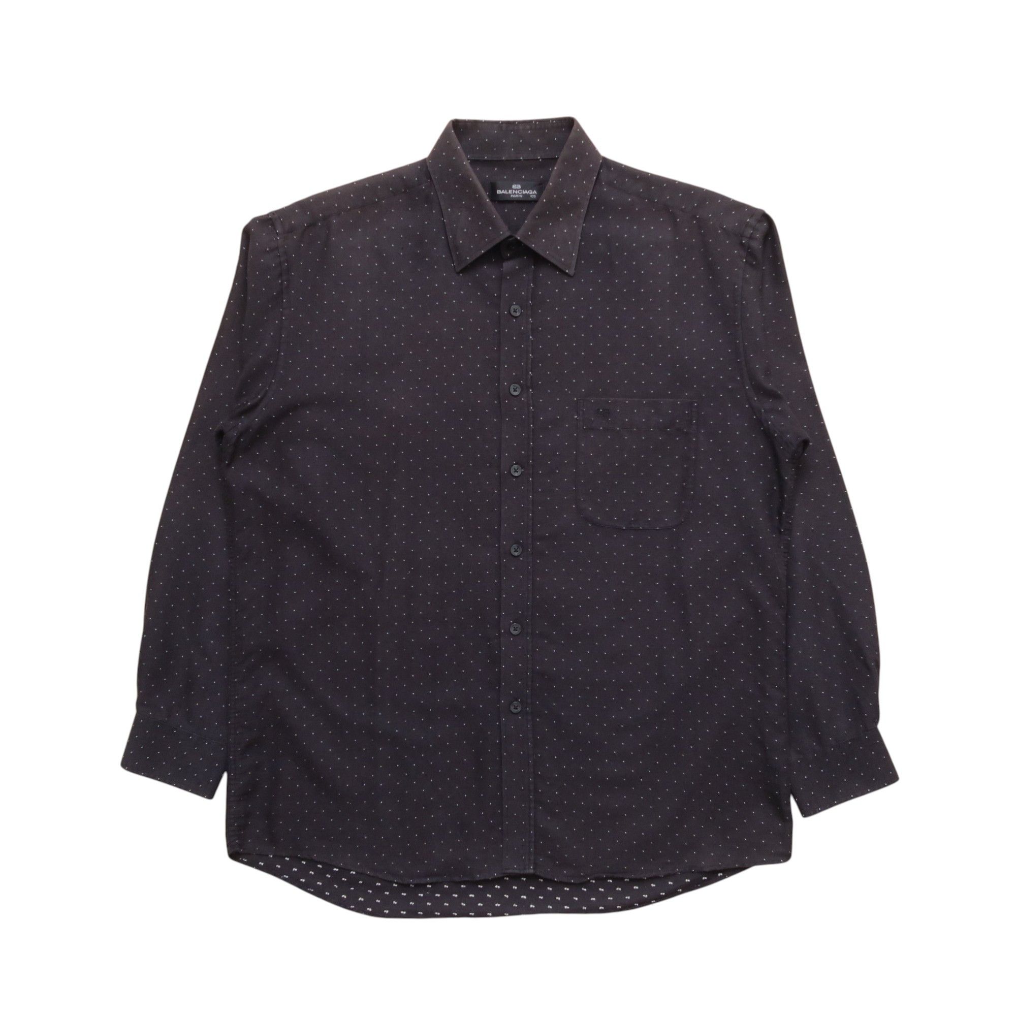 Balenciaga Vintage Balenciaga Psychedelic Dot Distressed Shirt Size US L / EU 52-54 / 3 - 1 Thumbnail