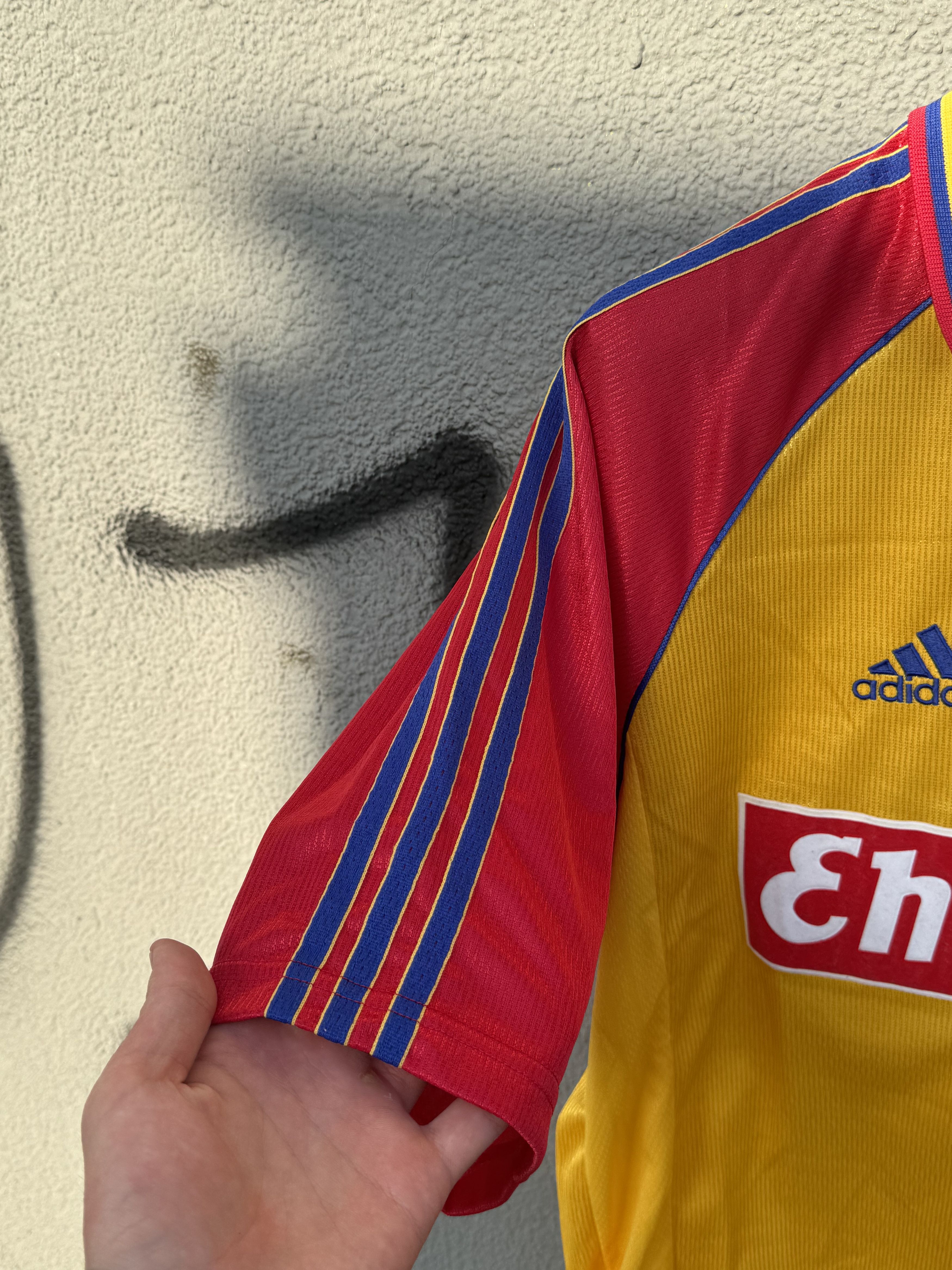 Adidas × Vintage KARLSRUHE 1998 1999 HOME FOOTBALL ADIDAS Yellow VINTAGE Size US M / EU 48-50 / 2 - 8 Thumbnail