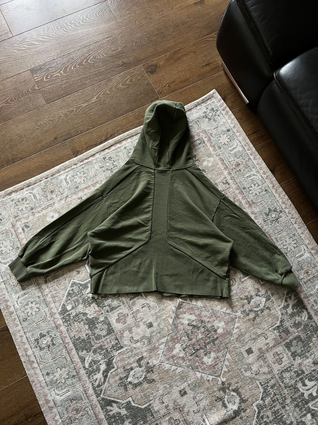 Thom Krom Thom Krom Green Cropped Hoodie Size M / US 6-8 / IT 42-44 - 4 Thumbnail