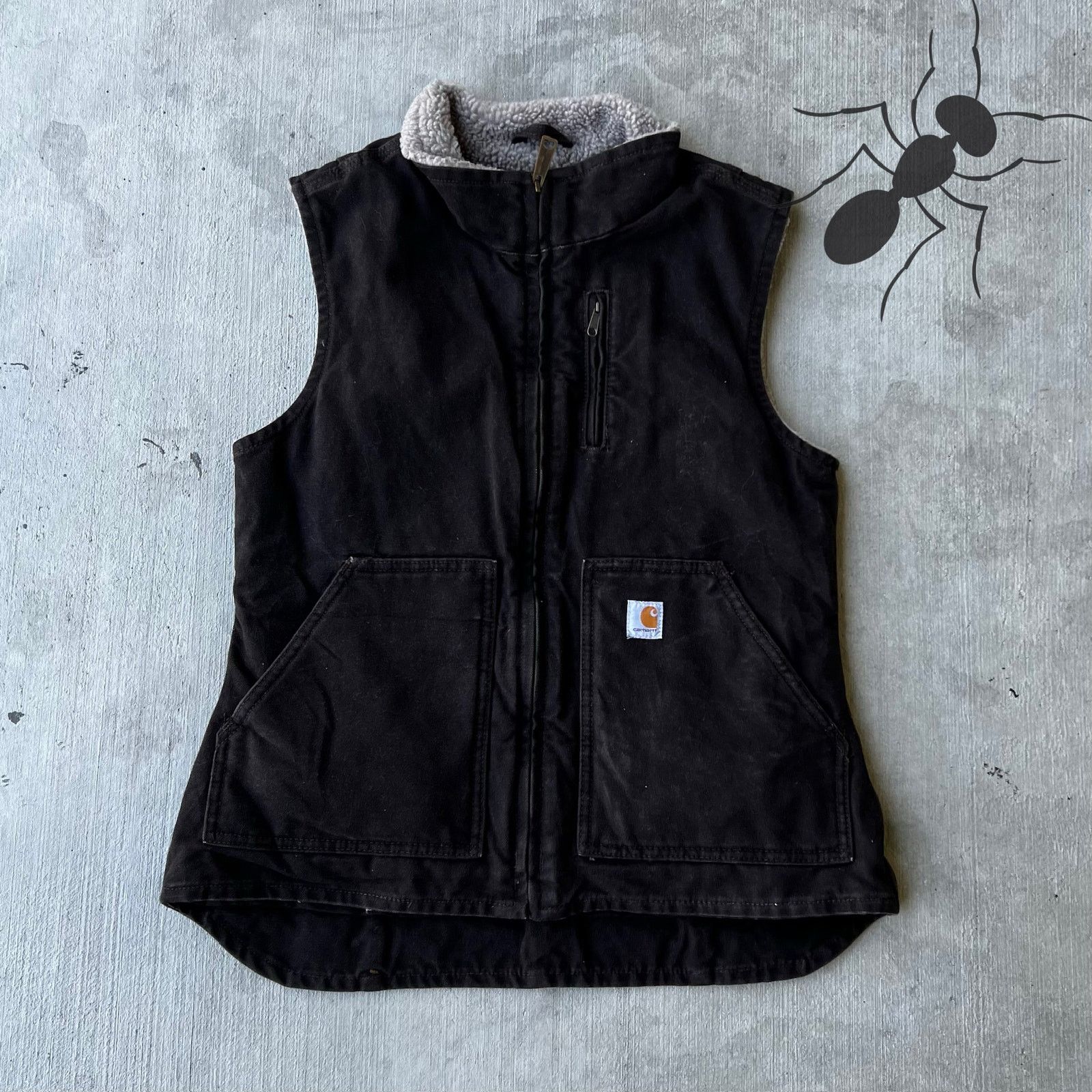 Carhartt × Vintage Carhartt WOMENS WV001 DKB brown work wear vest Size US S / EU 44-46 / 1 - 1 Thumbnail