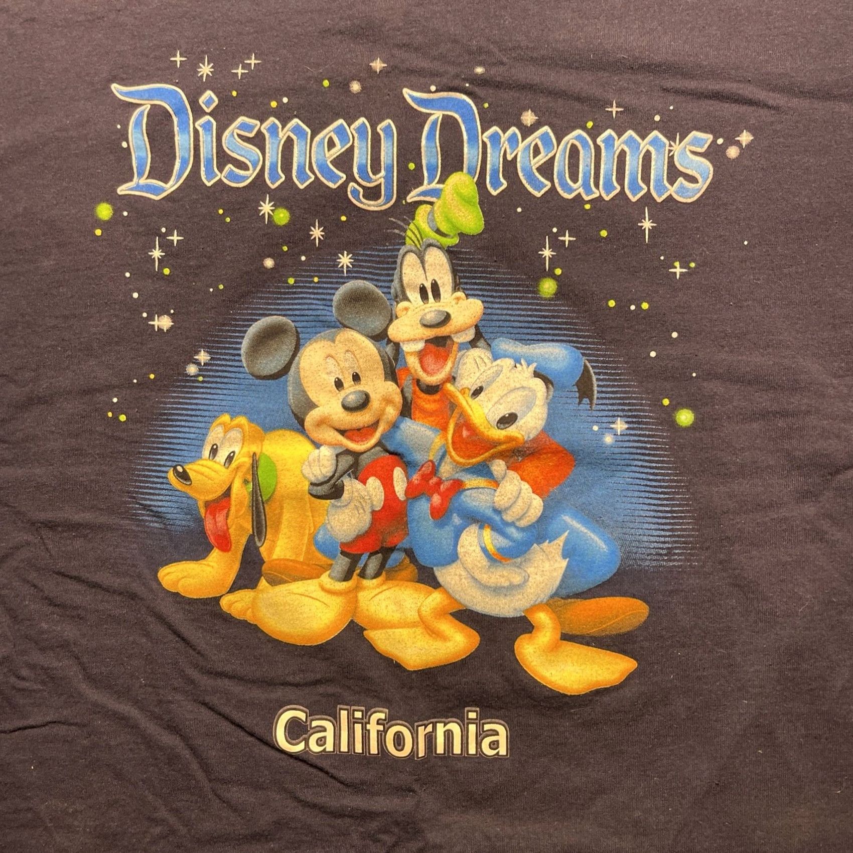 Disney VINTAGE Disney Dreams California Short Sleeve Graphic Print T-Shirt Large Men Blue Disney Mickey Mouse 90s Classic USA Shirt Size US L / EU 52-54 / 3 - 3 Thumbnail
