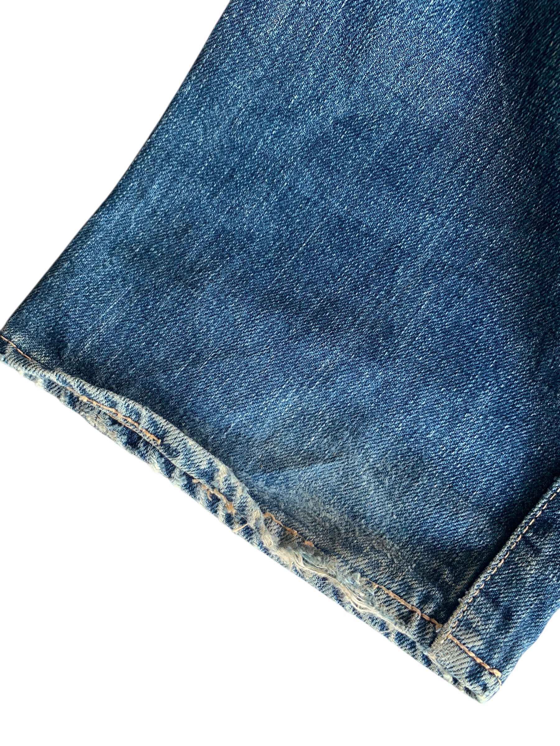 OMNIGOD VINTAGE OMNIGOD SELVEDGE RUSTY JAPANESE DISTRESSED DENIM Size US 29 - 19 Thumbnail