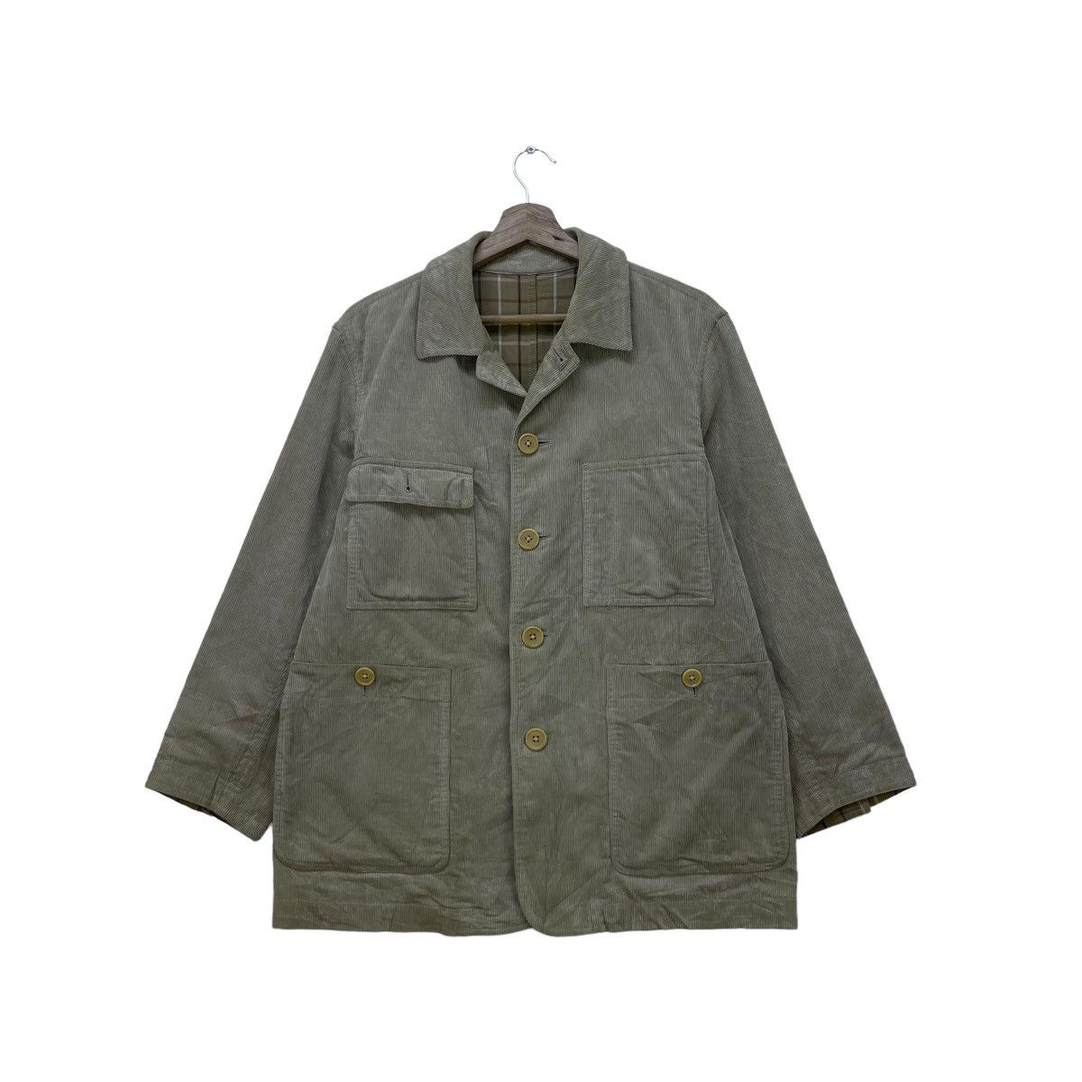 Henry Cotton's 💥Italian Designer Mc Henry Courduroy Workker Style Jacket Size US M / EU 48-50 / 2 - 2 Thumbnail