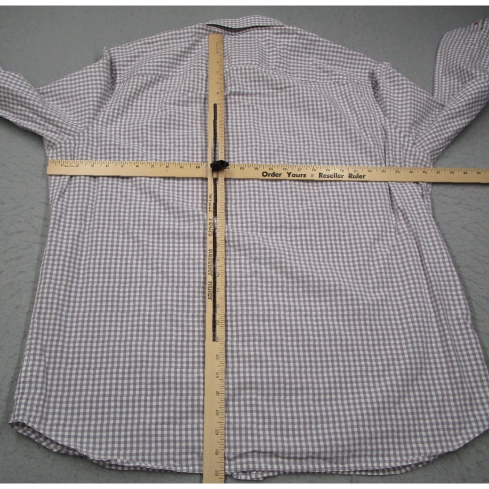 UNTUCKit VINTAGE UNTUCKit Men's Shirt Long Sleeve Check Gray 3XL Tall Casual City Designer Size US XXL / EU 58 / 5 - 5 Thumbnail
