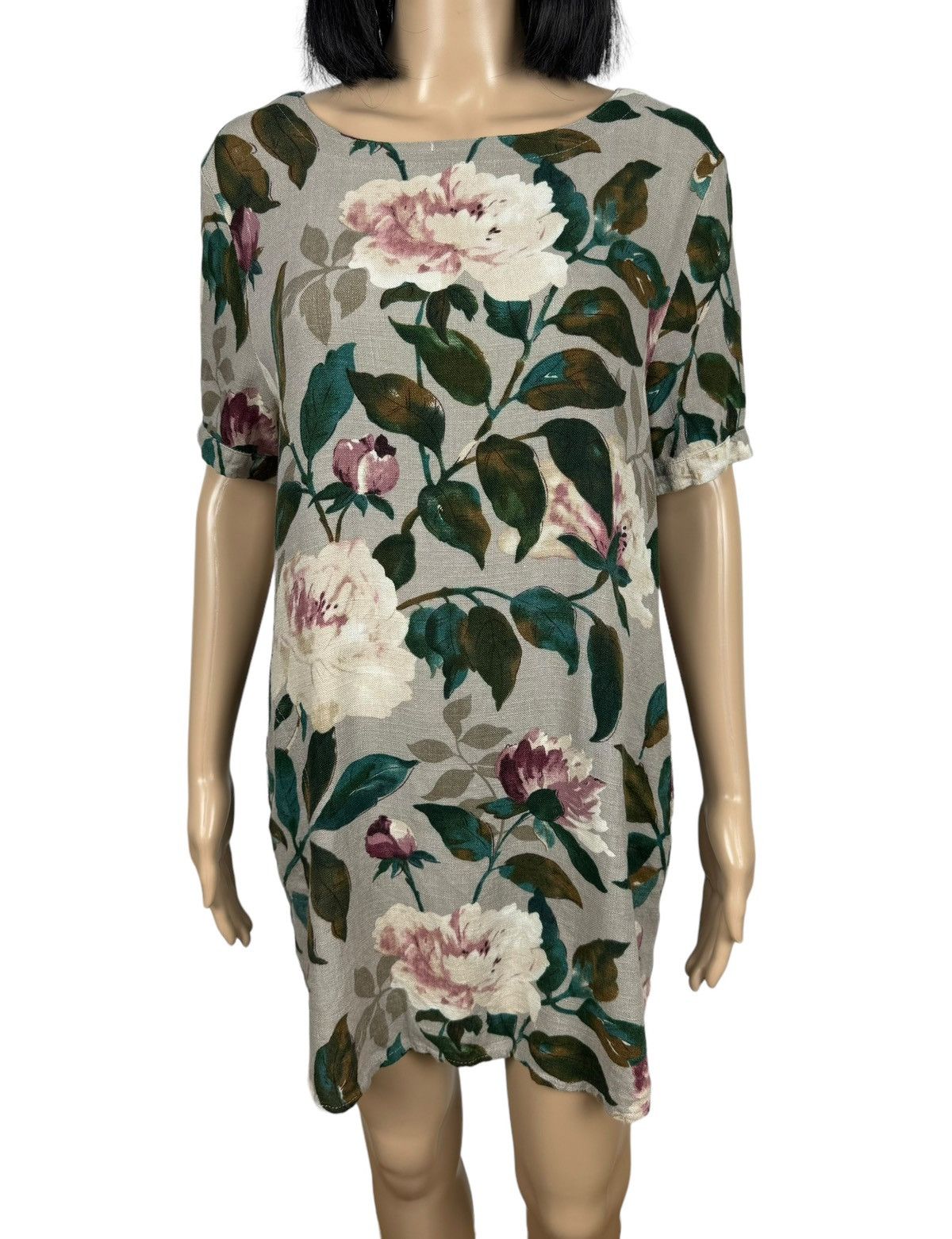Designer Puo Dou Dou Mini Shift Dress Floral Printed Cotton size S Size S / US 4 / IT 40 - 3 Thumbnail