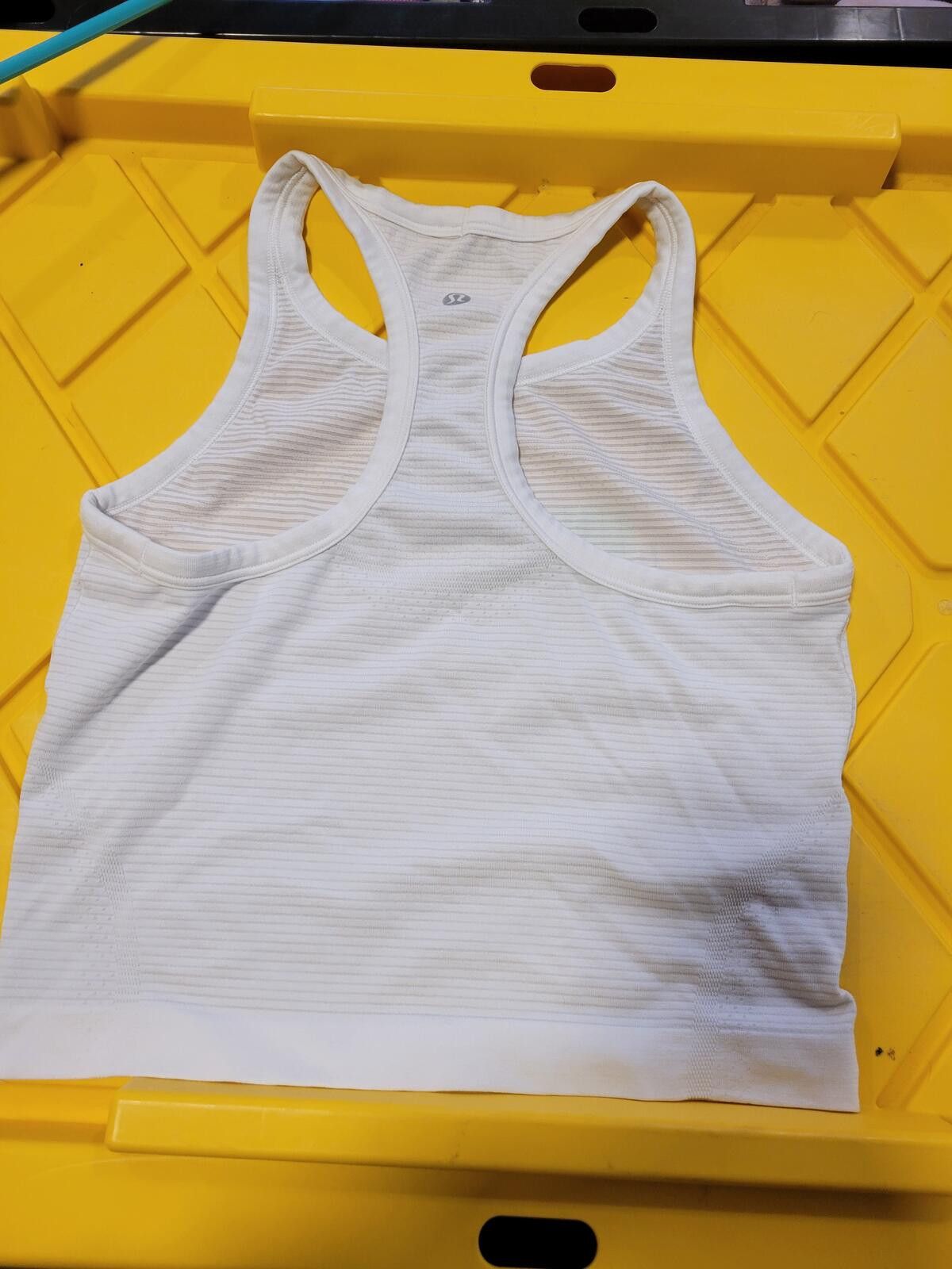Lululemon Lulu Lemon White Racerback Athletic Tank Top Size S / US 4 / IT 40 - 2 Thumbnail
