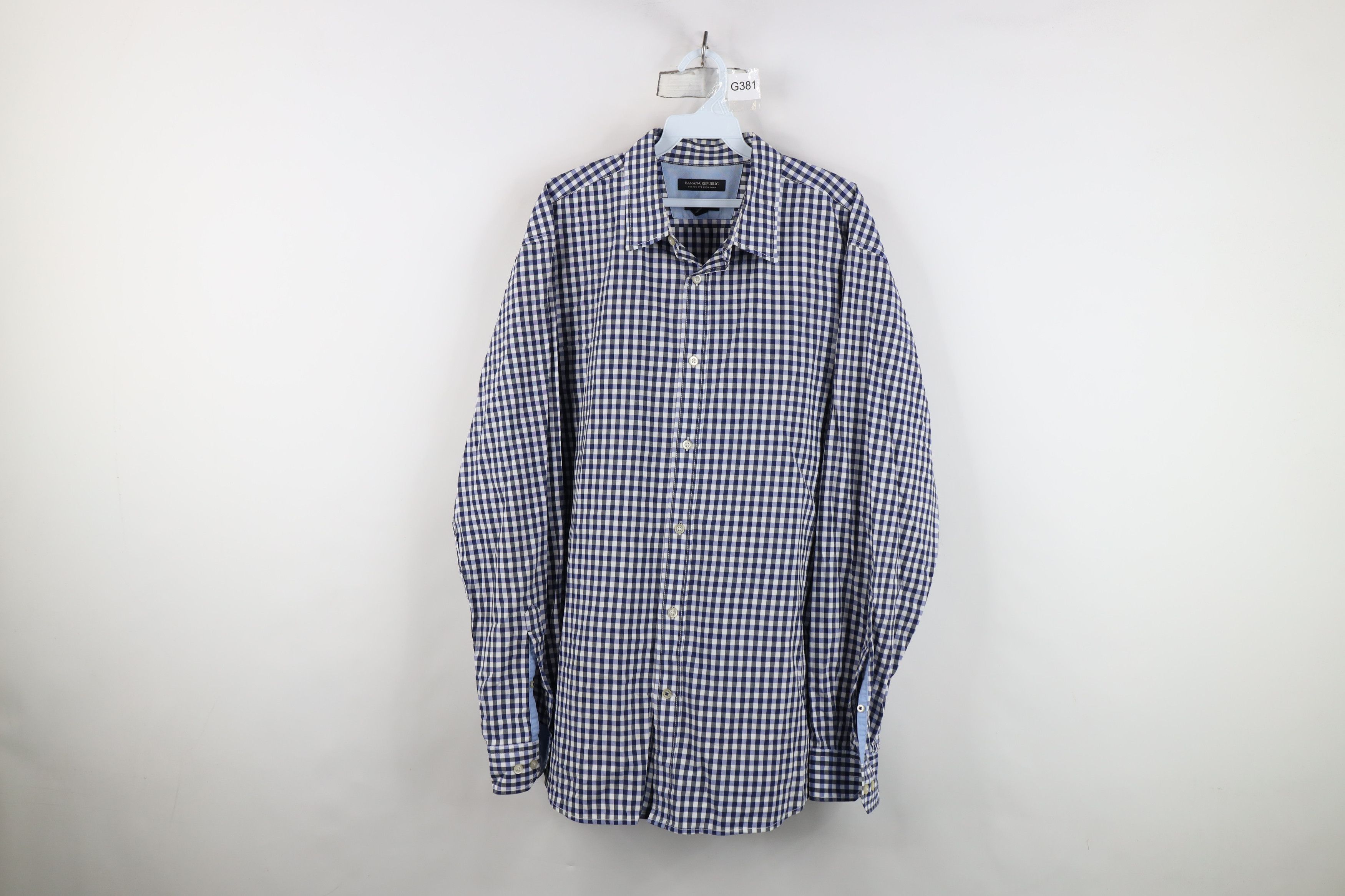 Banana Republic Banana Republic Wash Camden Fit Collared Button Shirt Plaid Size US XL / EU 56 / 4 - 1 Thumbnail