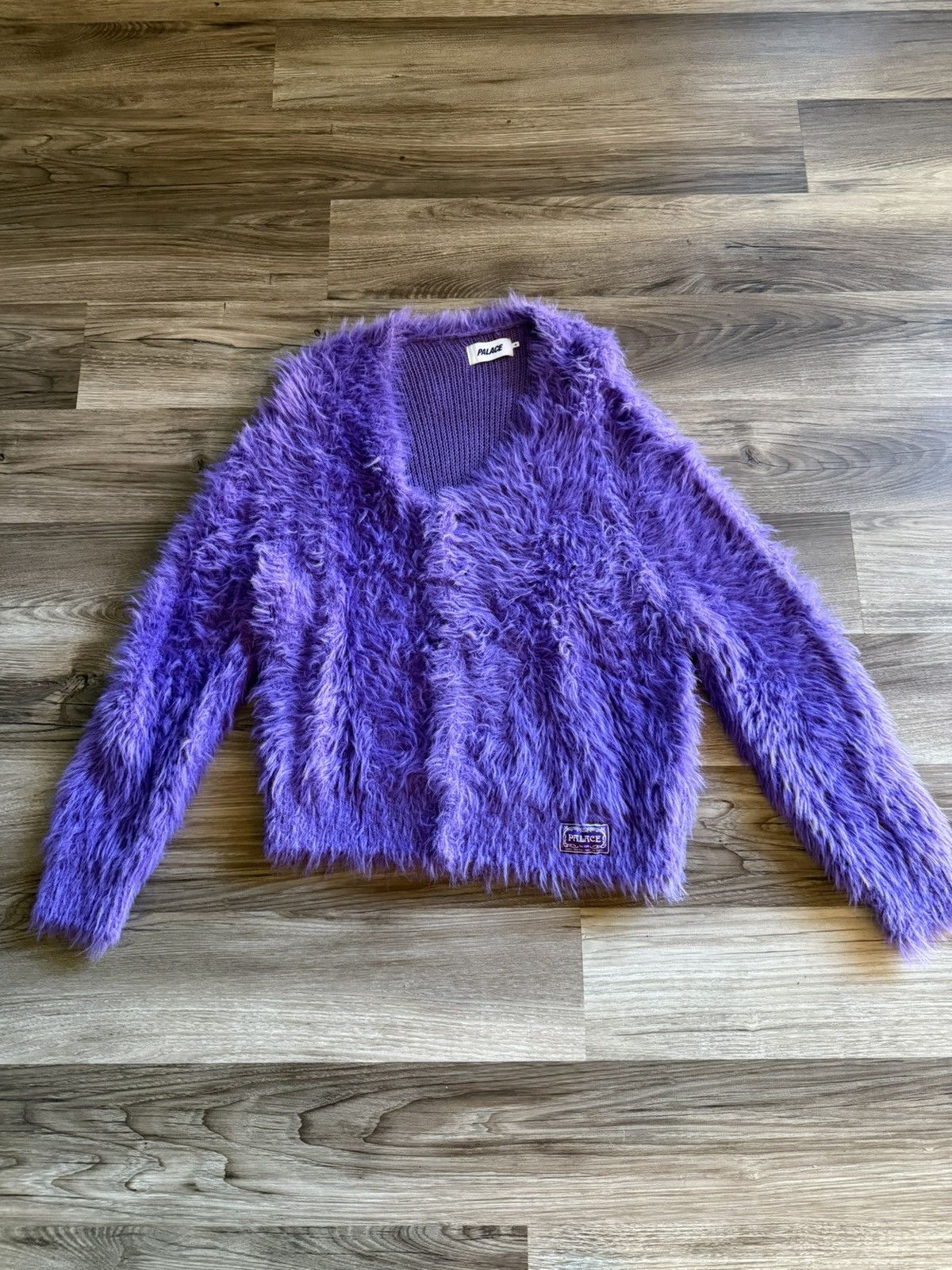 Palace Palace Yeti Cardigan Purple size Medium Size US M / EU 48-50 / 2 - 1 Thumbnail
