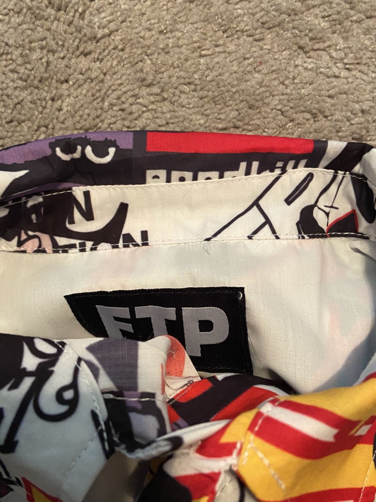 Fuck The Population FTP White Archive Button Up Shirt Size US L / EU 52-54 / 3 - 4 Thumbnail
