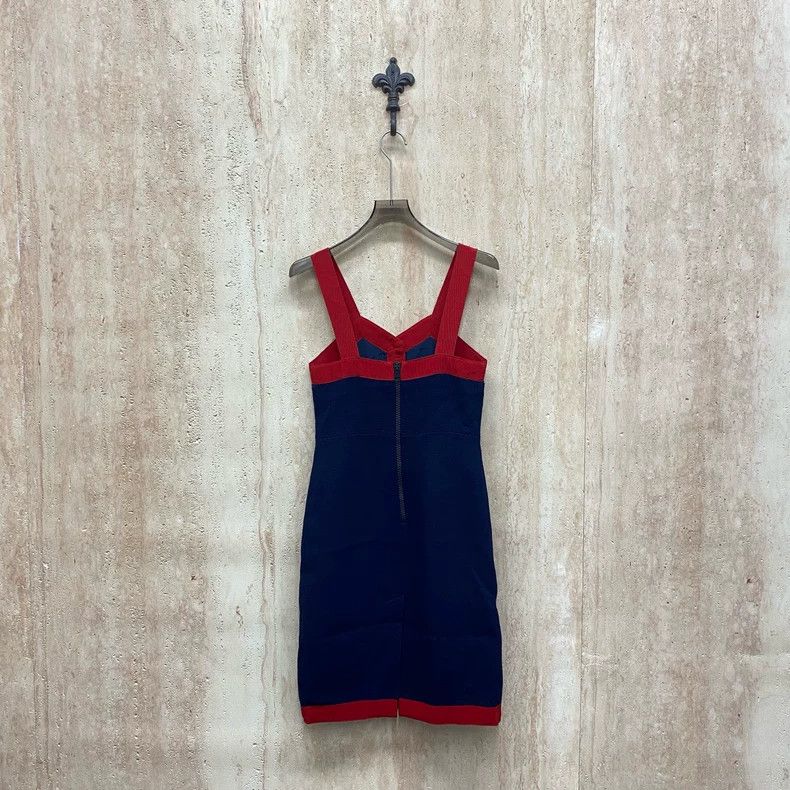 Gucci Gucci Color-blocked tiger head gold buckle suspender dress Size XS / US 0-2 / IT 36-38 - 2 Thumbnail