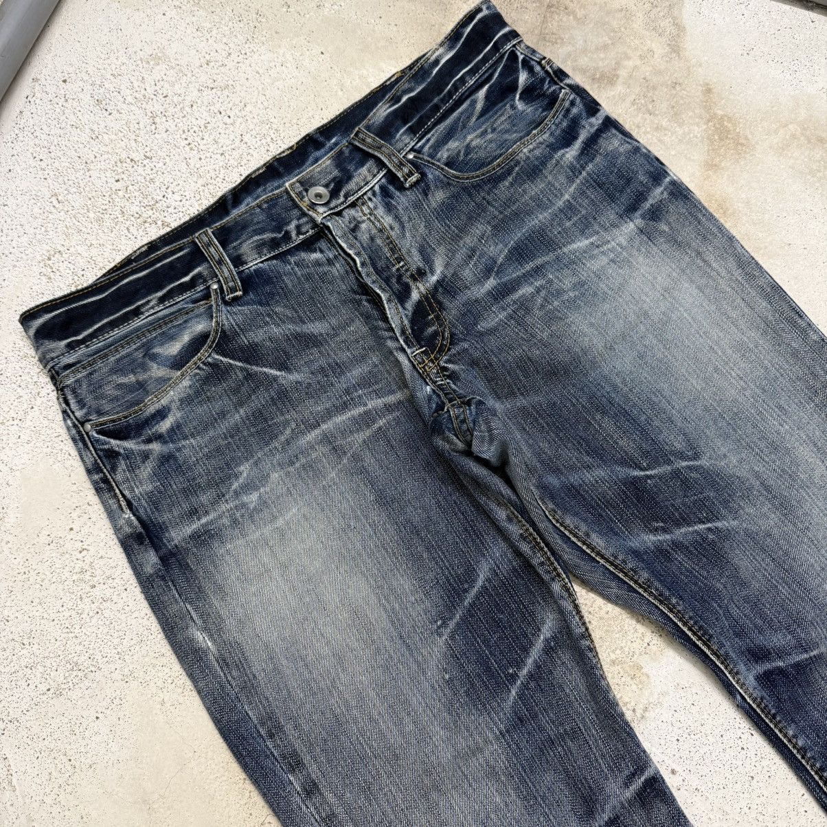 Boycott Boycott Lightning Wash Whisker Distressed Denim Pant Size US 34 / EU 50 - 4 Thumbnail