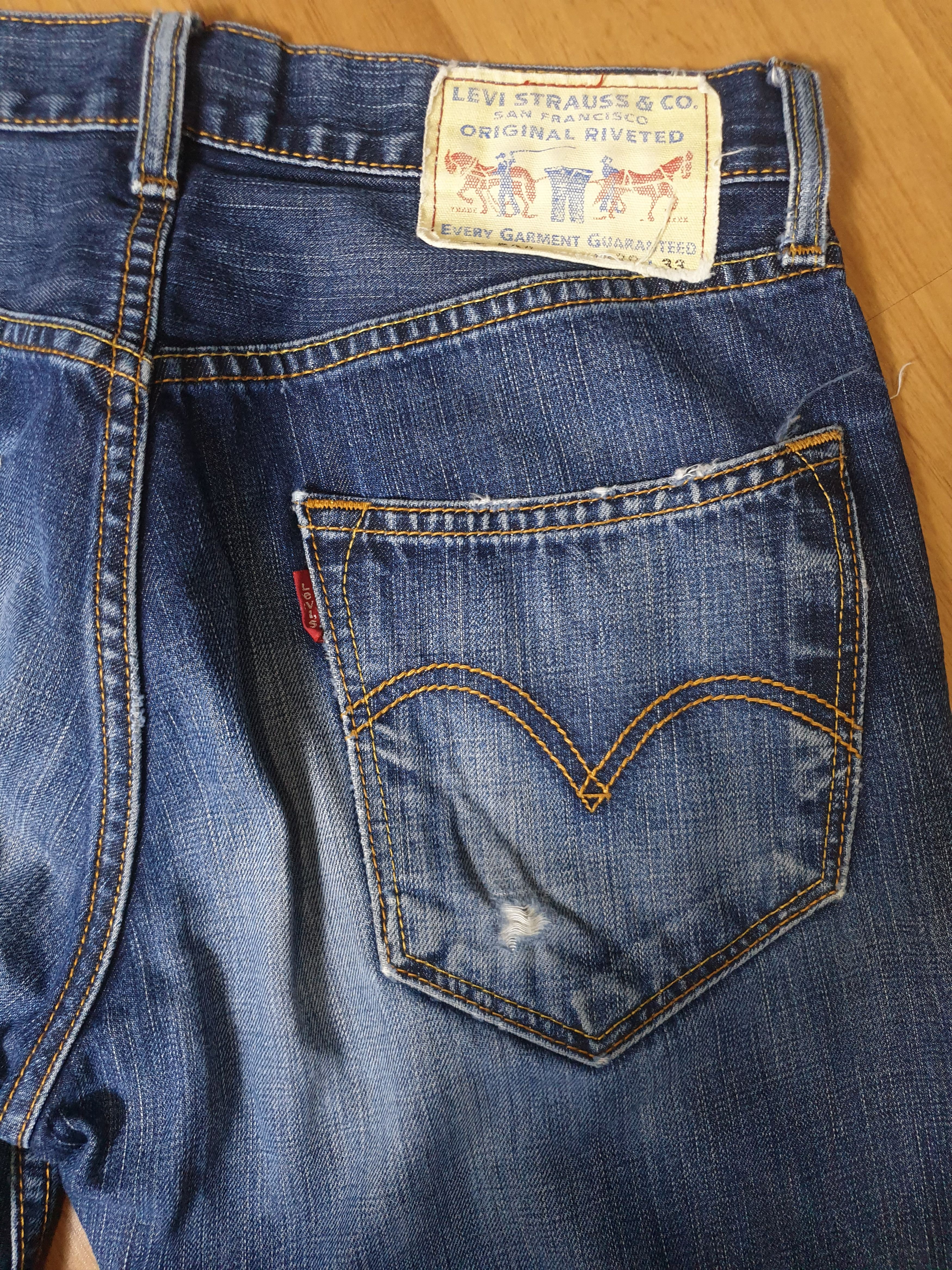 Levi's Levi's 503 vintage style blue distressed denim jeans Size US 31 - 6 Thumbnail