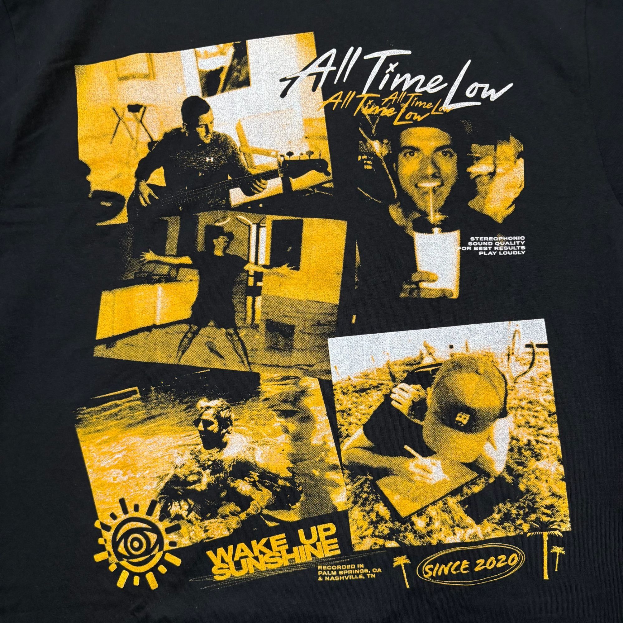 Band Tees All Time Low Wake Up Sunshine Album Tour Collage Band Tee M Size US M / EU 48-50 / 2 - 2 Thumbnail